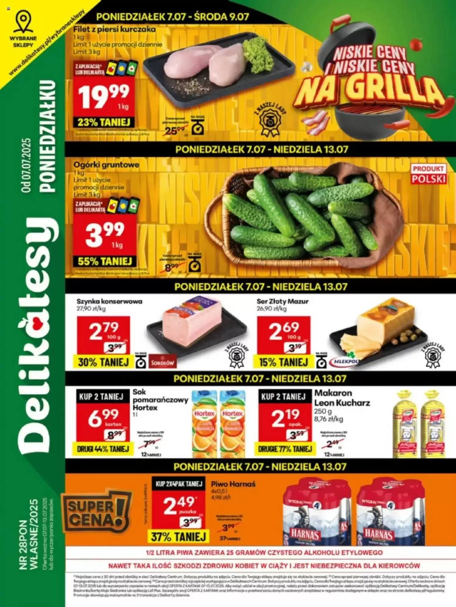 Gazetka Delikatesy Centrum od 07.07.2025 do 13.07.2025