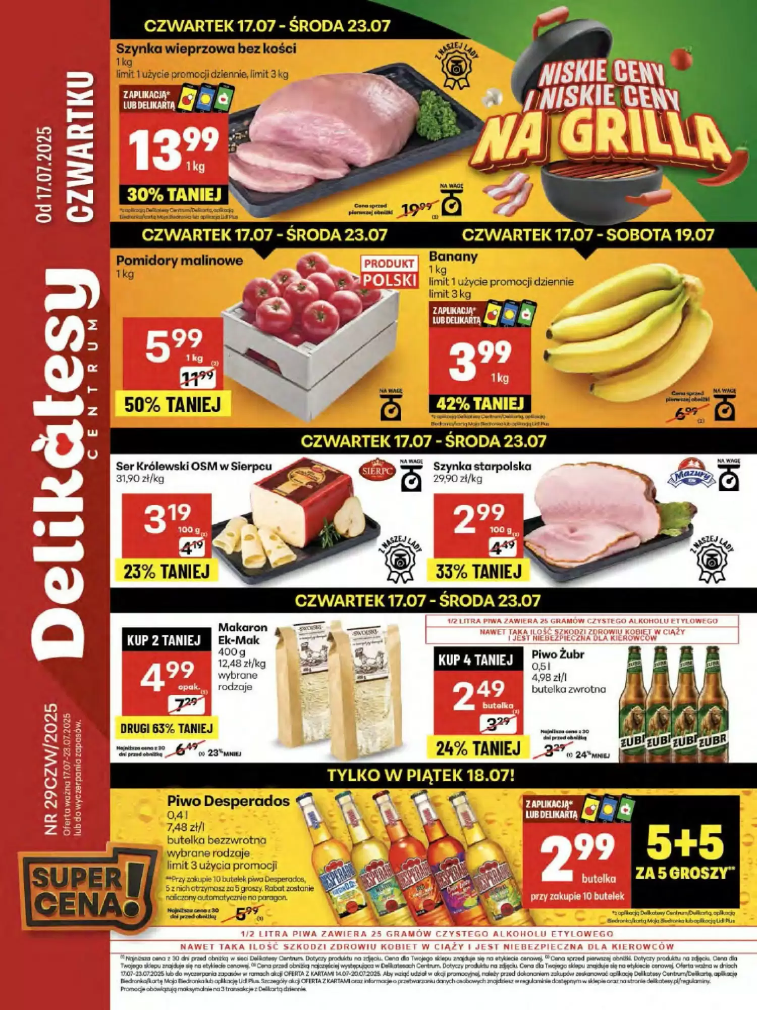 Gazetka Delikatesy Centrum od 17.07.2025 do 23.07.2025