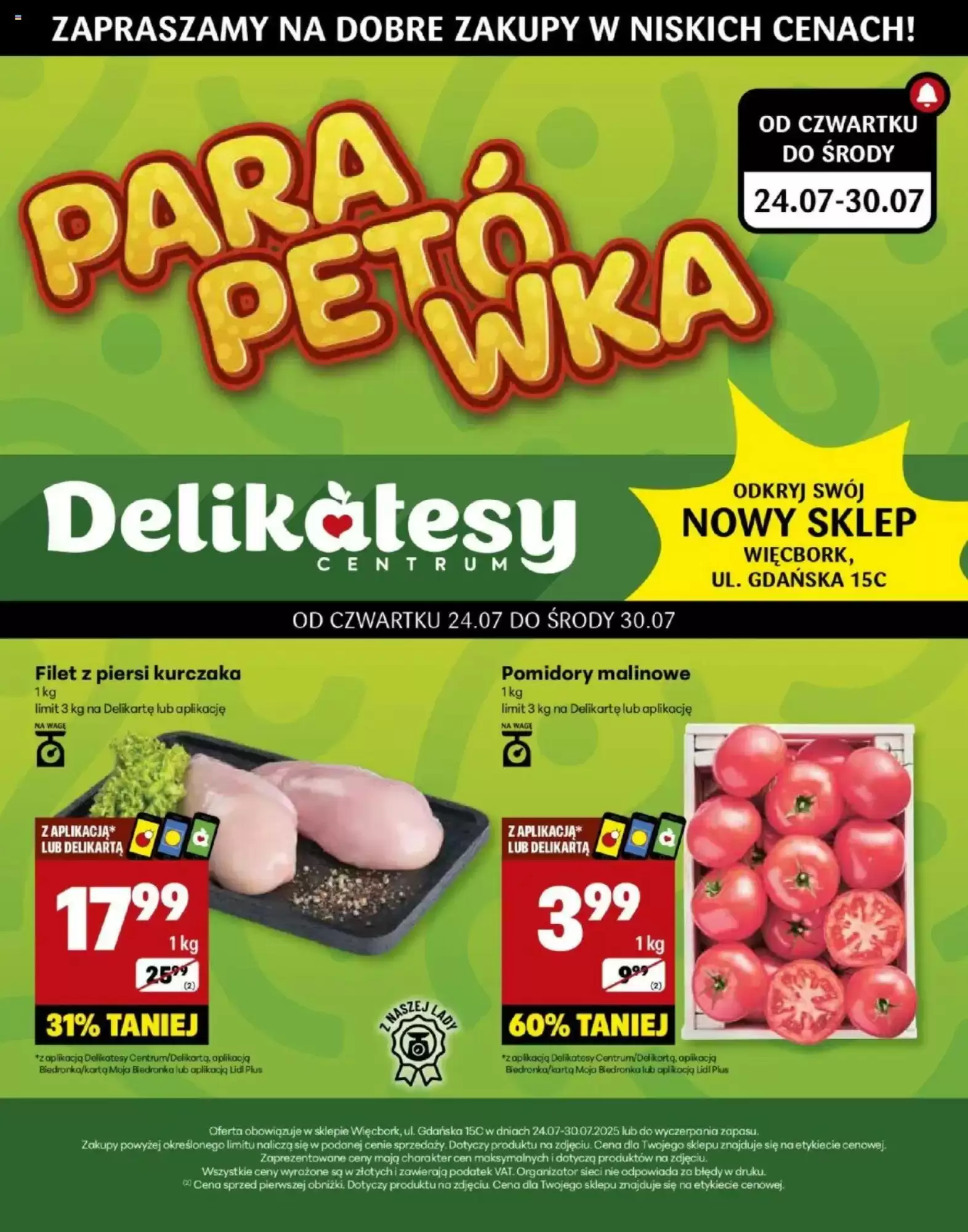 Gazetka Delikatesy Centrum od 24.07.2025 do 30.07.2025