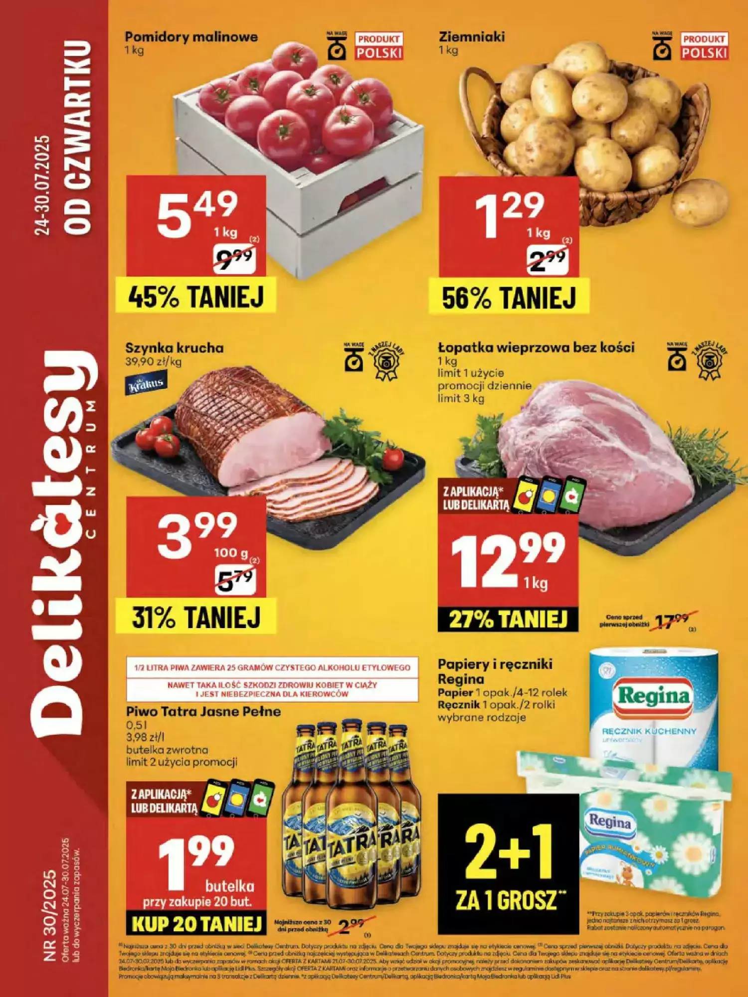 Gazetka Delikatesy Centrum od 24.07.2025 do 30.07.2025