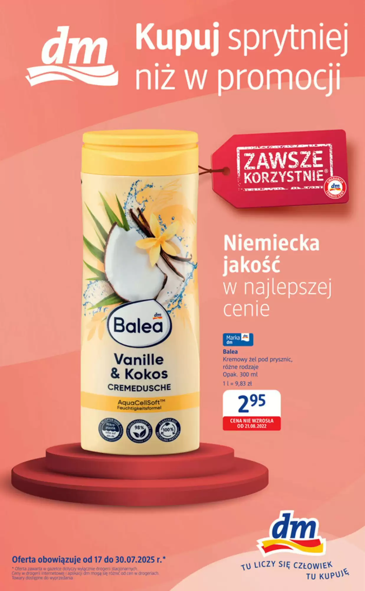 Gazetka Dm Drogerie Markt od 17.07.2025 do 30.07.2025