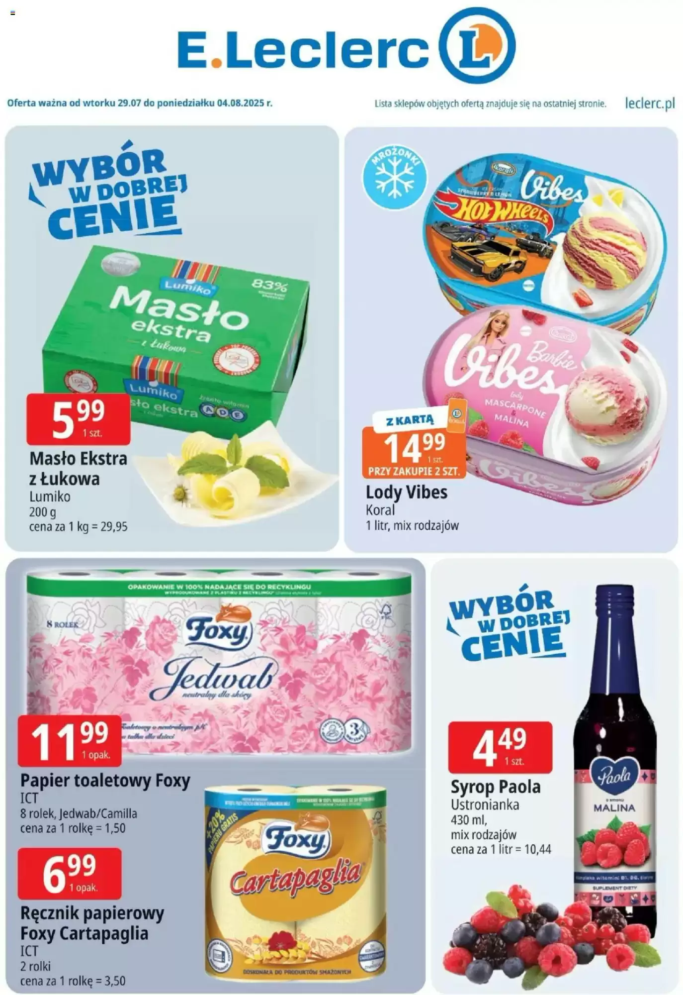 Gazetka E.Leclerc od 29.07.2025 do 04.08.2025