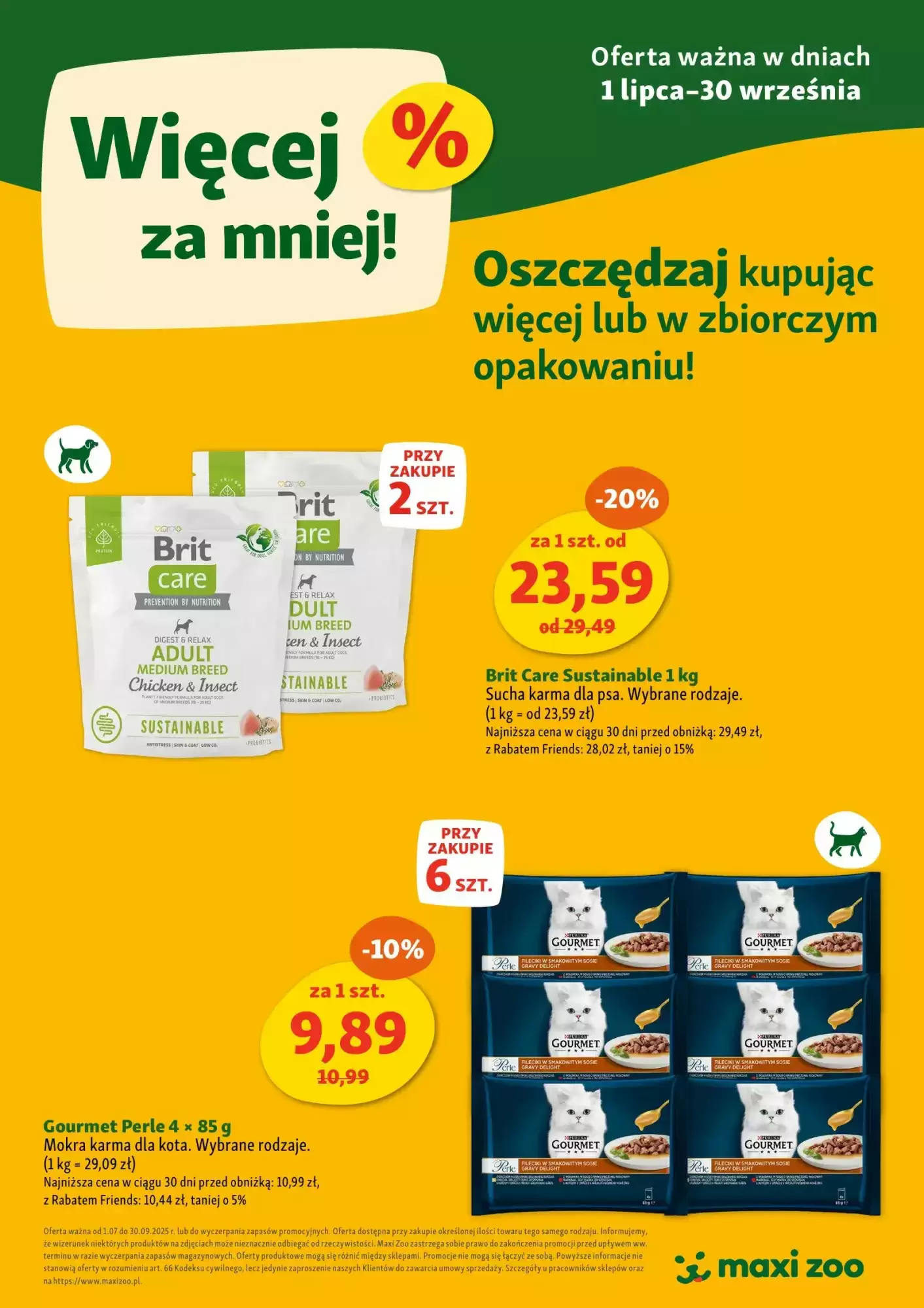 Gazetka Maxi Zoo od 01.07.2025 do 30.09.2025