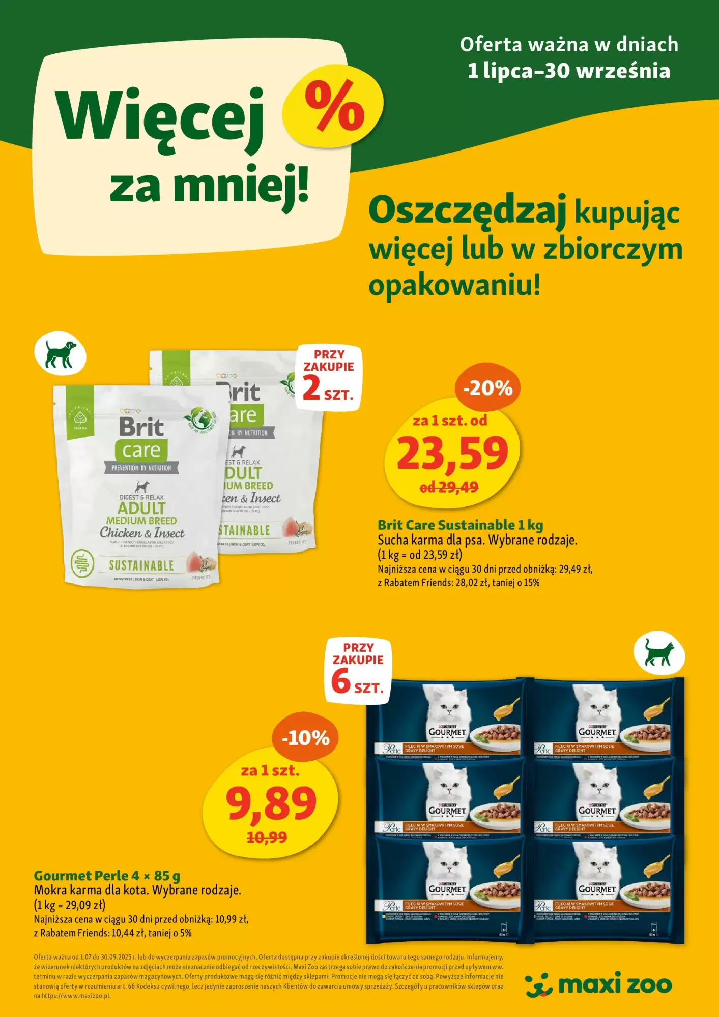 Gazetka Maxi Zoo od 01.07.2025 do 30.09.2025