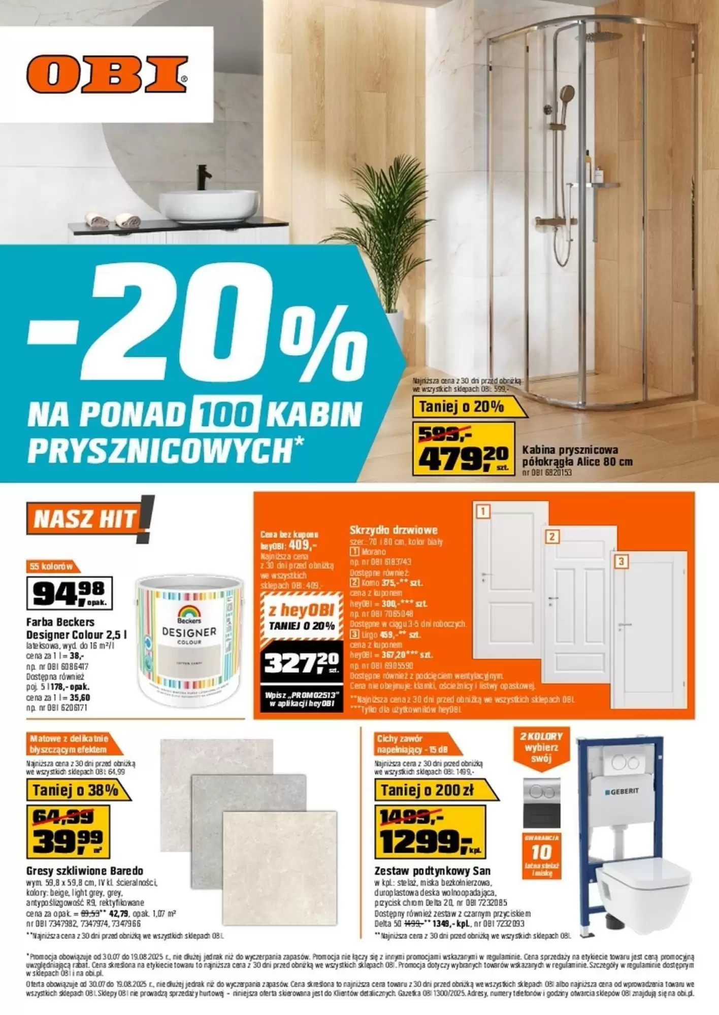 Gazetka Obi od 30.07.2025 do 19.08.2025