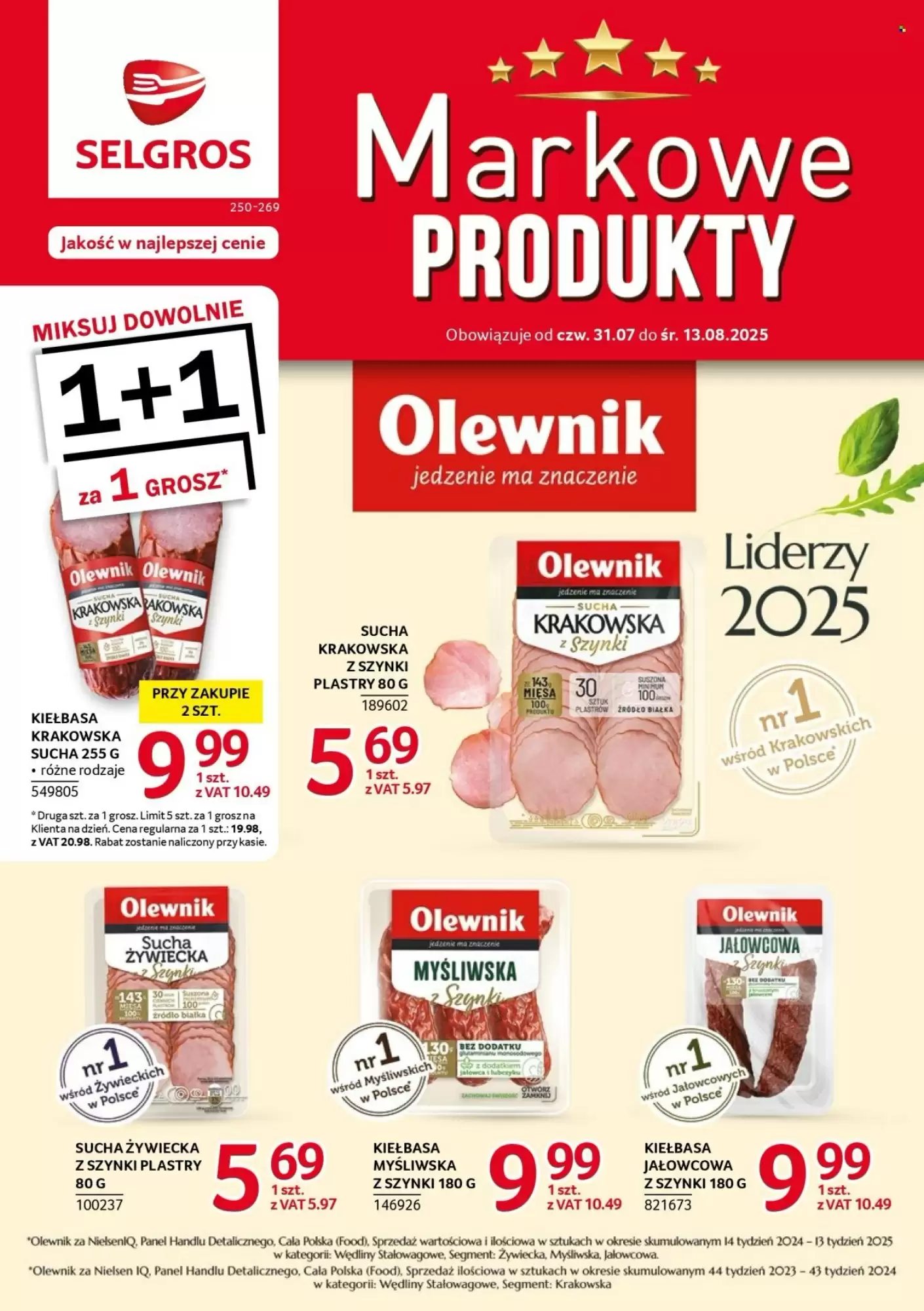 Gazetka Selgros od 31.07.2025 do 13.08.2025