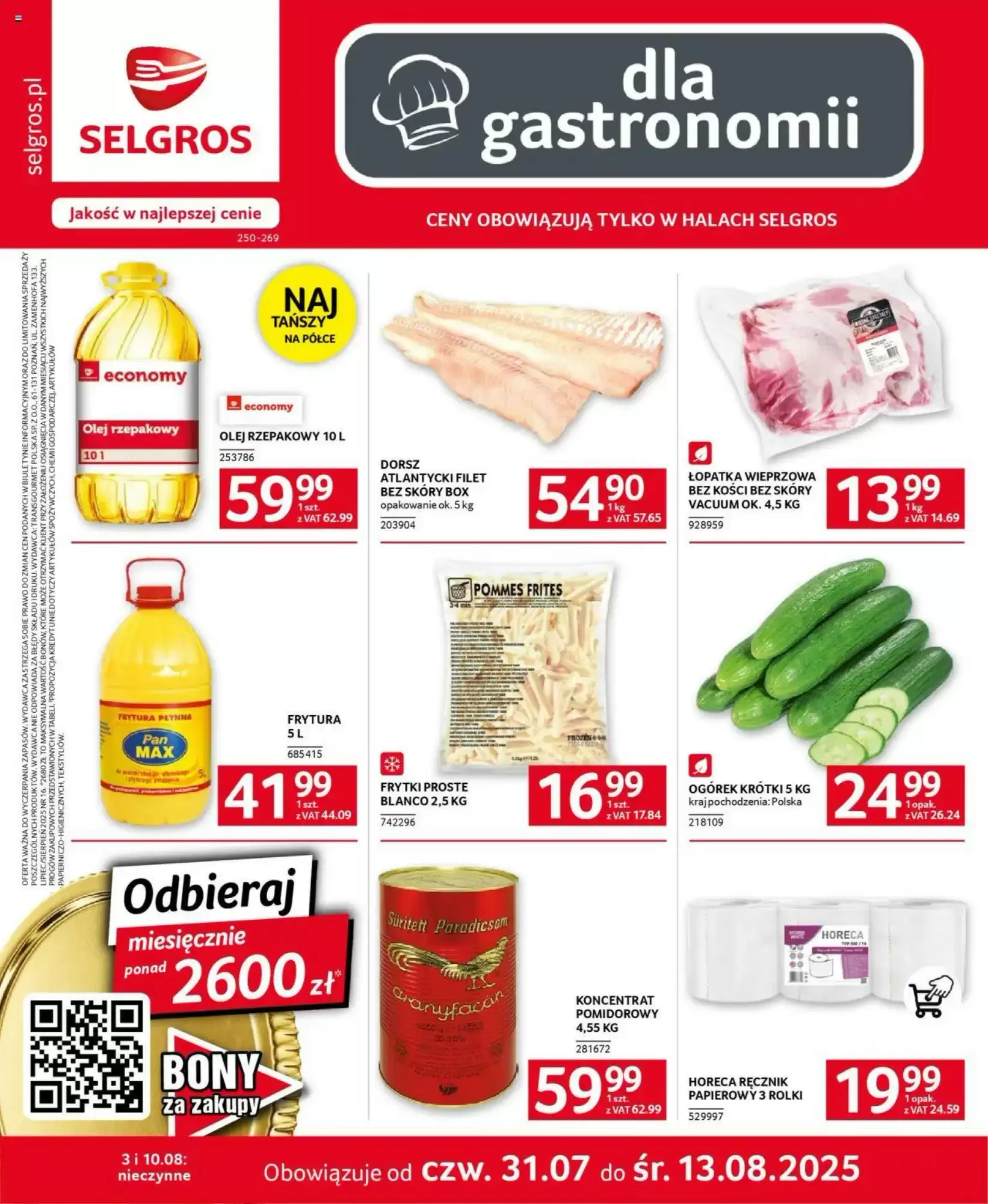 Gazetka Selgros od 31.07.2025 do 13.08.2025