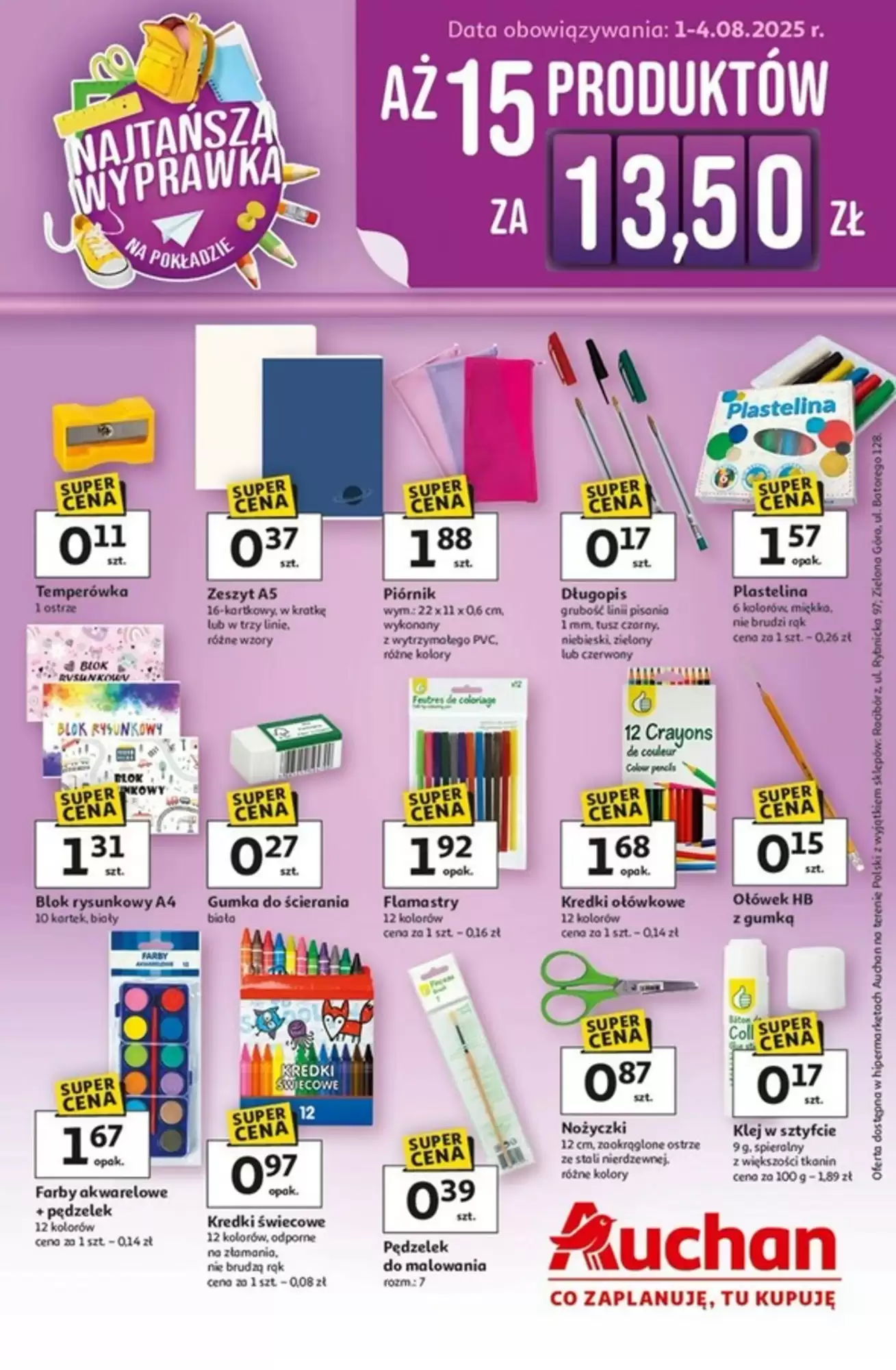 Gazetka Auchan od 01.08.2025 do 04.08.2025