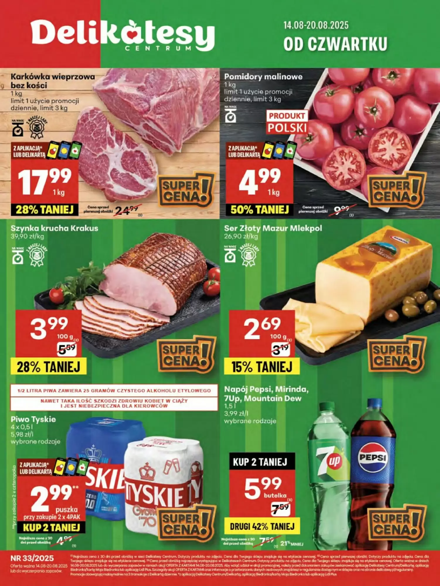 Gazetka Delikatesy Centrum od 14.08.2025 do 20.08.2025