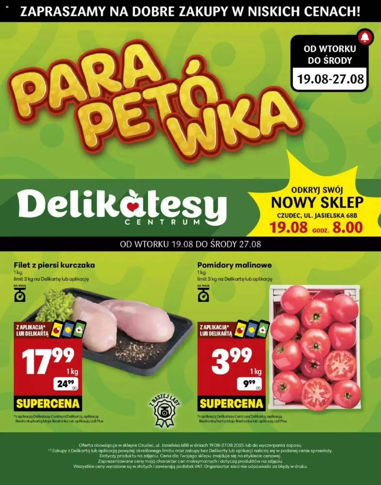 Gazetka Delikatesy Centrum od 19.08.2025 do 27.08.2025