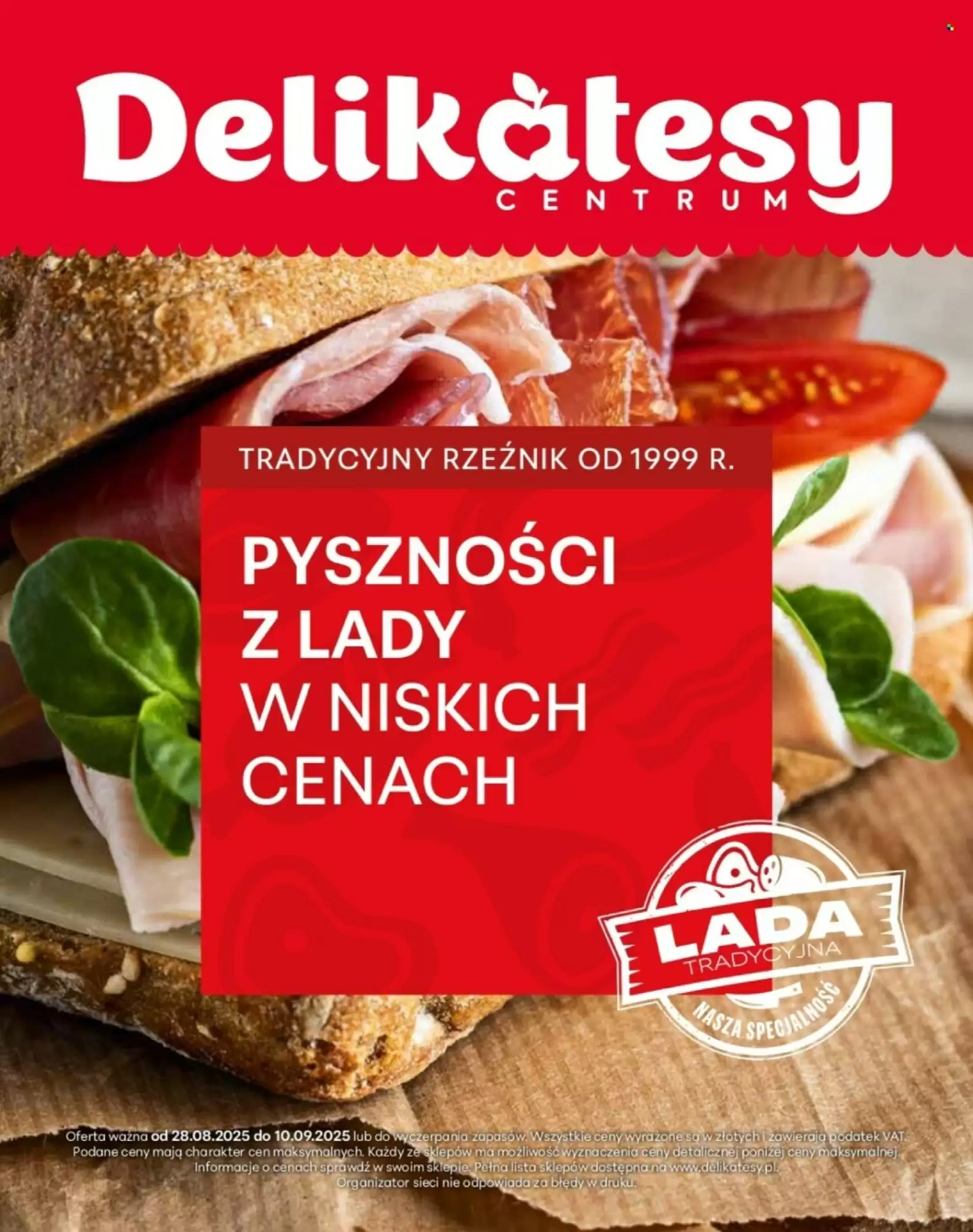 Gazetka Delikatesy Centrum od 28.08.2025 do 10.09.2025