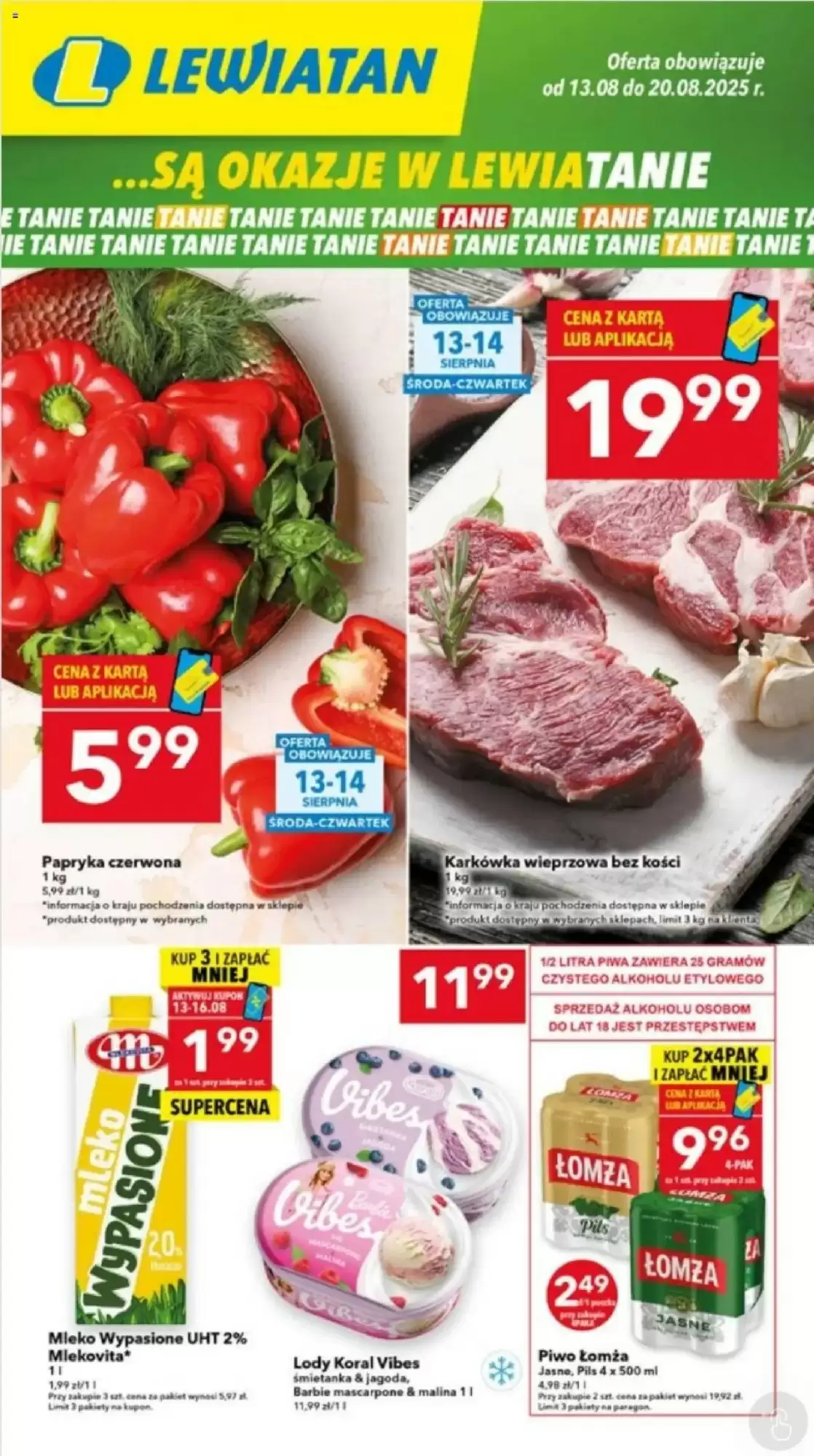 Gazetka Lewiatan od 13.08.2025 do 20.08.2025