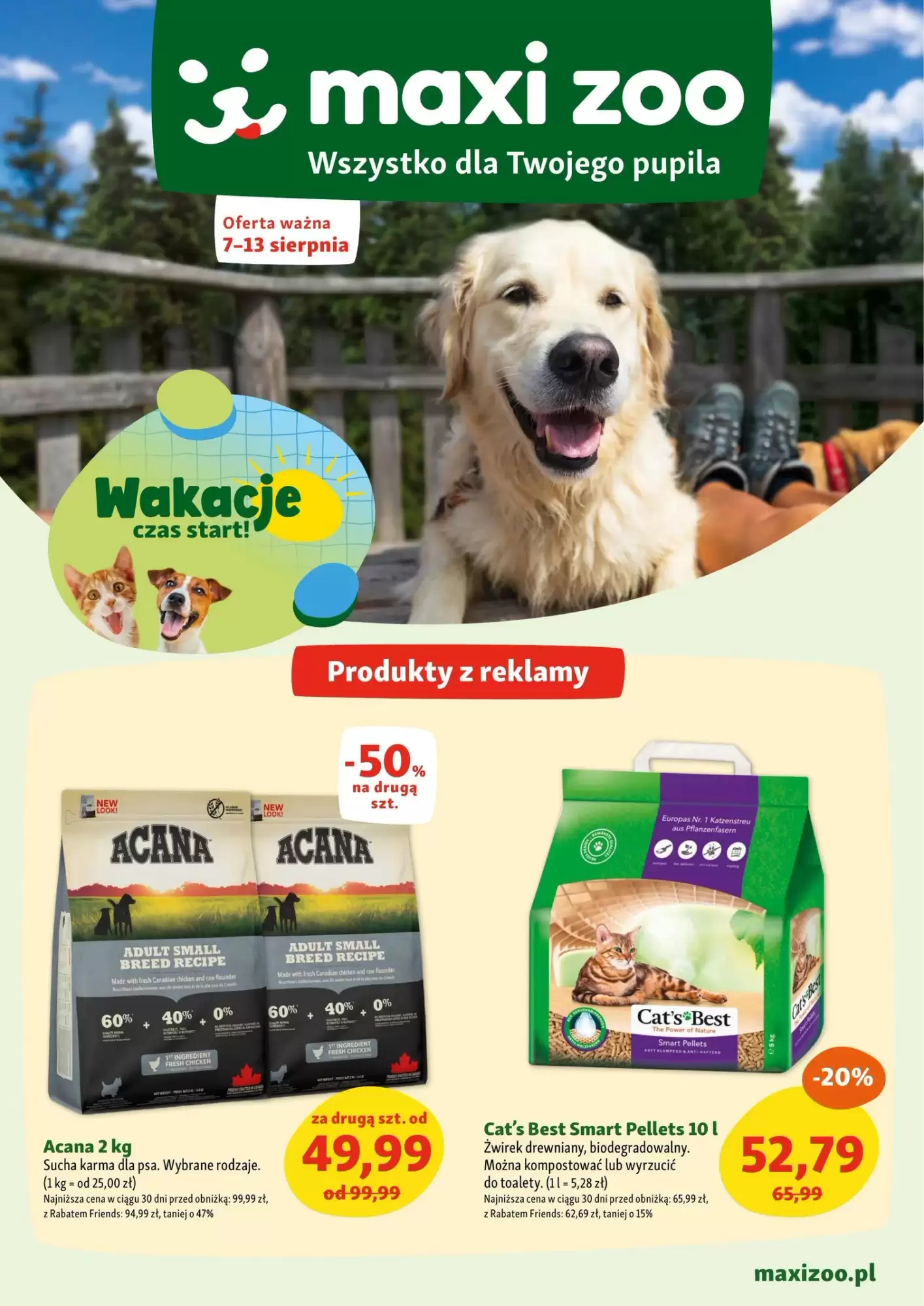 Gazetka Maxi Zoo od 07.08.2025 do 13.08.2025