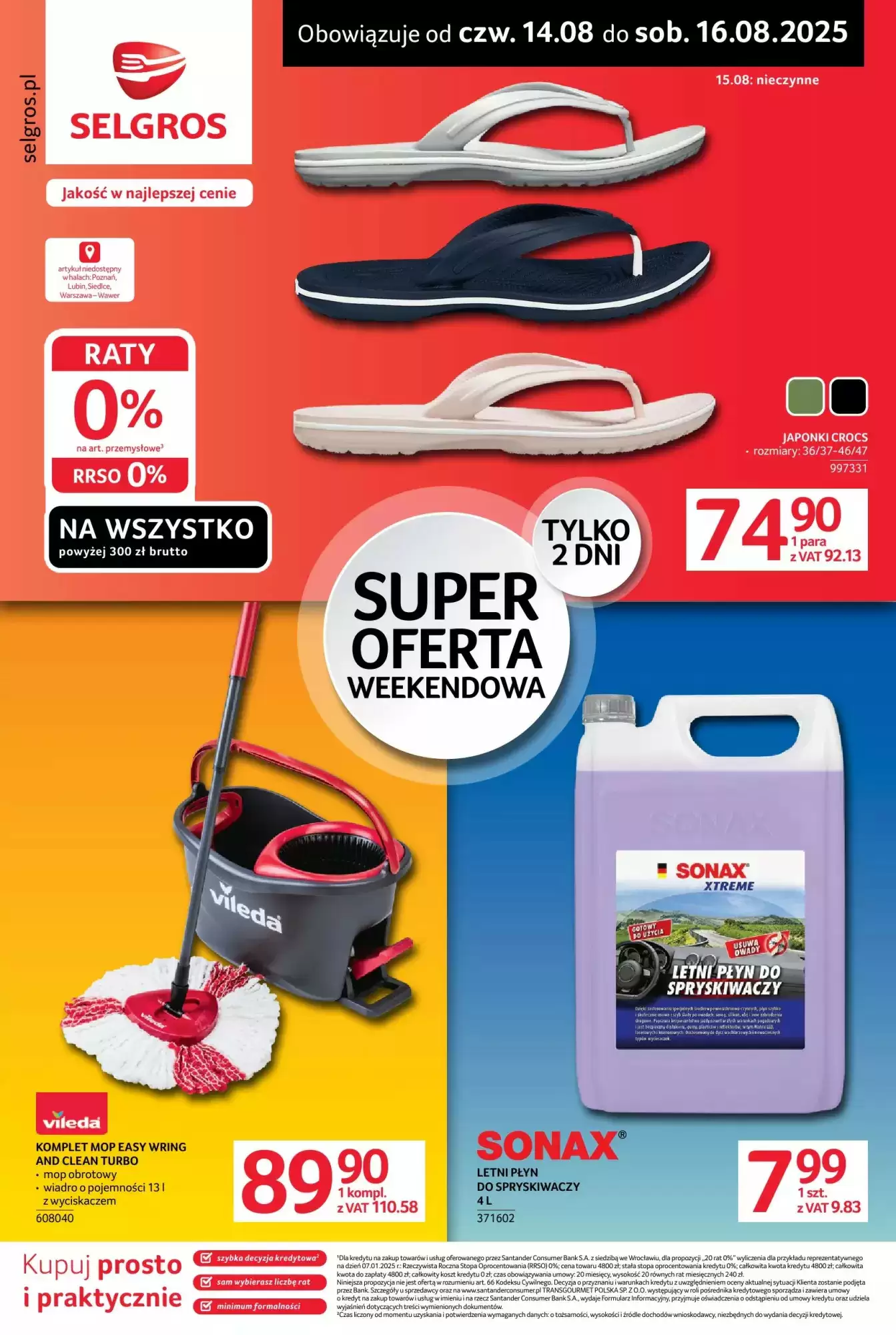 Gazetka Selgros od 14.08.2025 do 16.08.2025