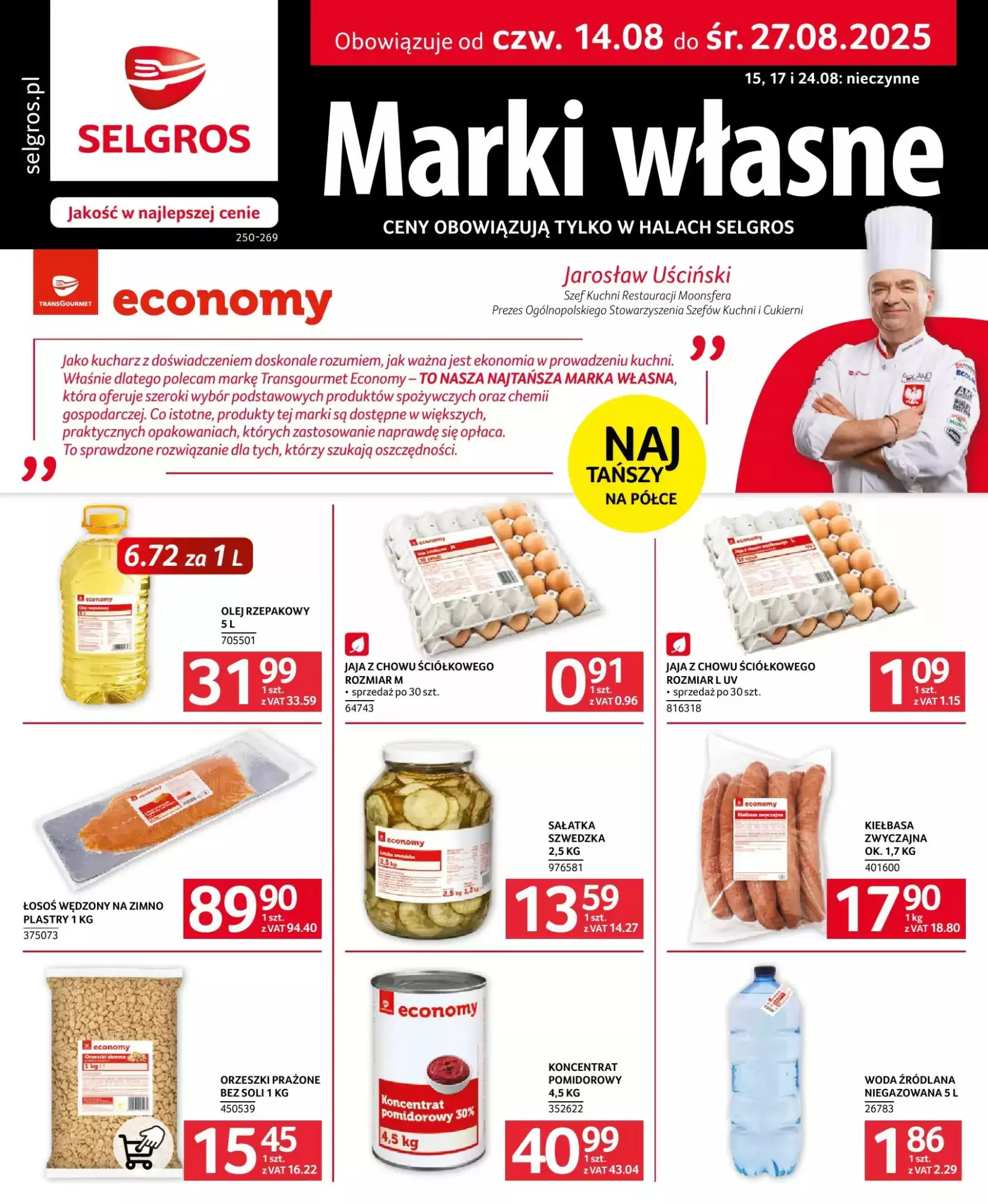 Gazetka Selgros od 14.08.2025 do 27.08.2025