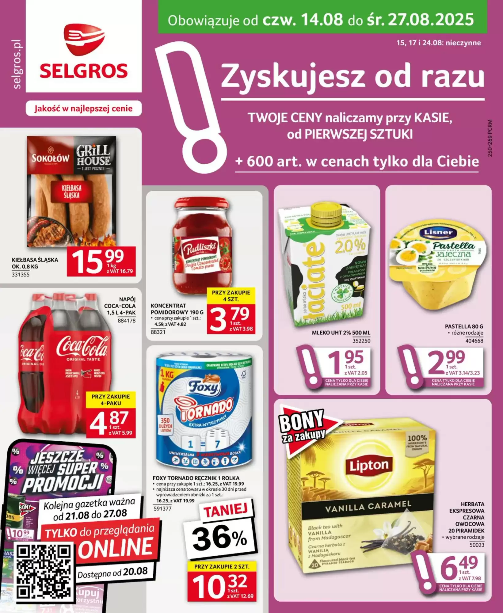 Gazetka Selgros od 14.08.2025 do 27.08.2025