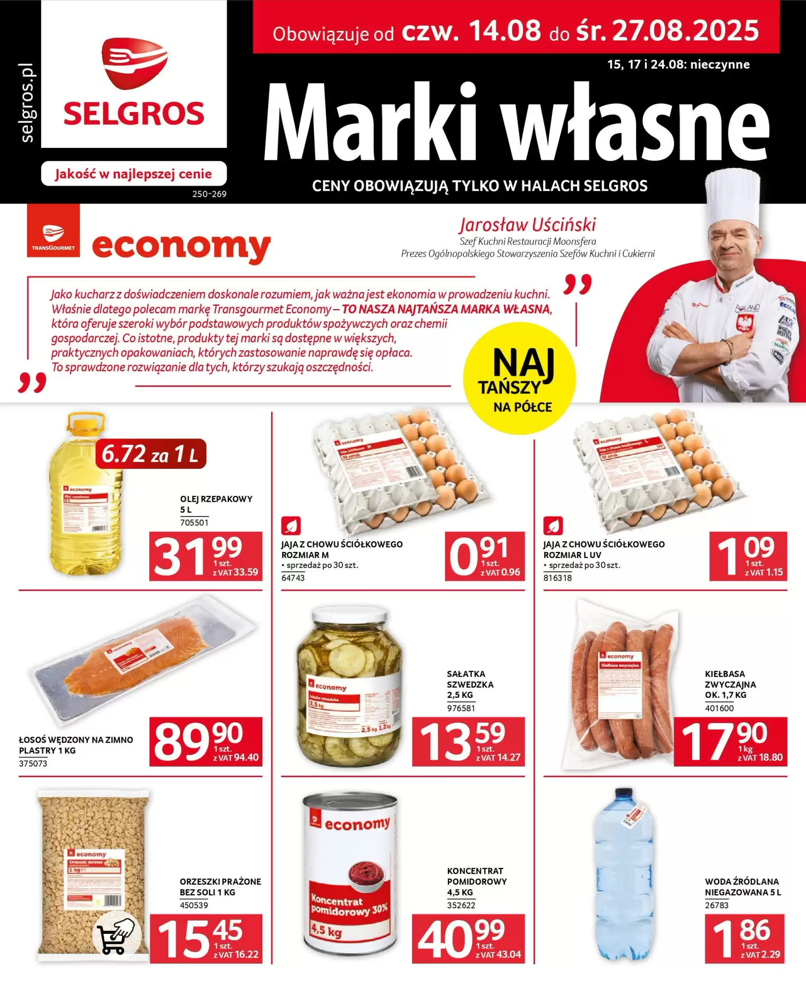 Gazetka Selgros od 14.08.2025 do 27.08.2025