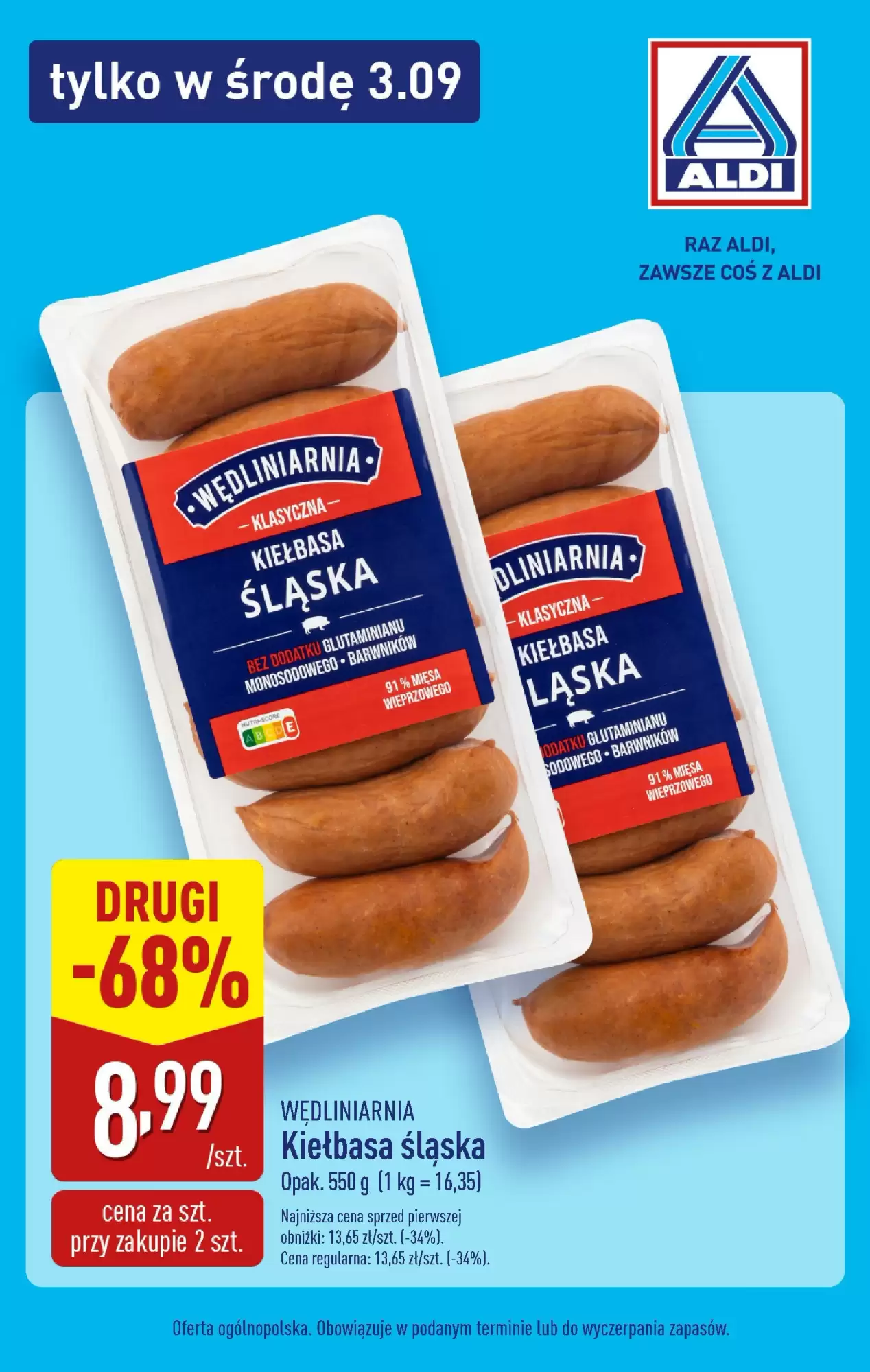 Gazetka Aldi od 03.09.2025 do 03.09.2025