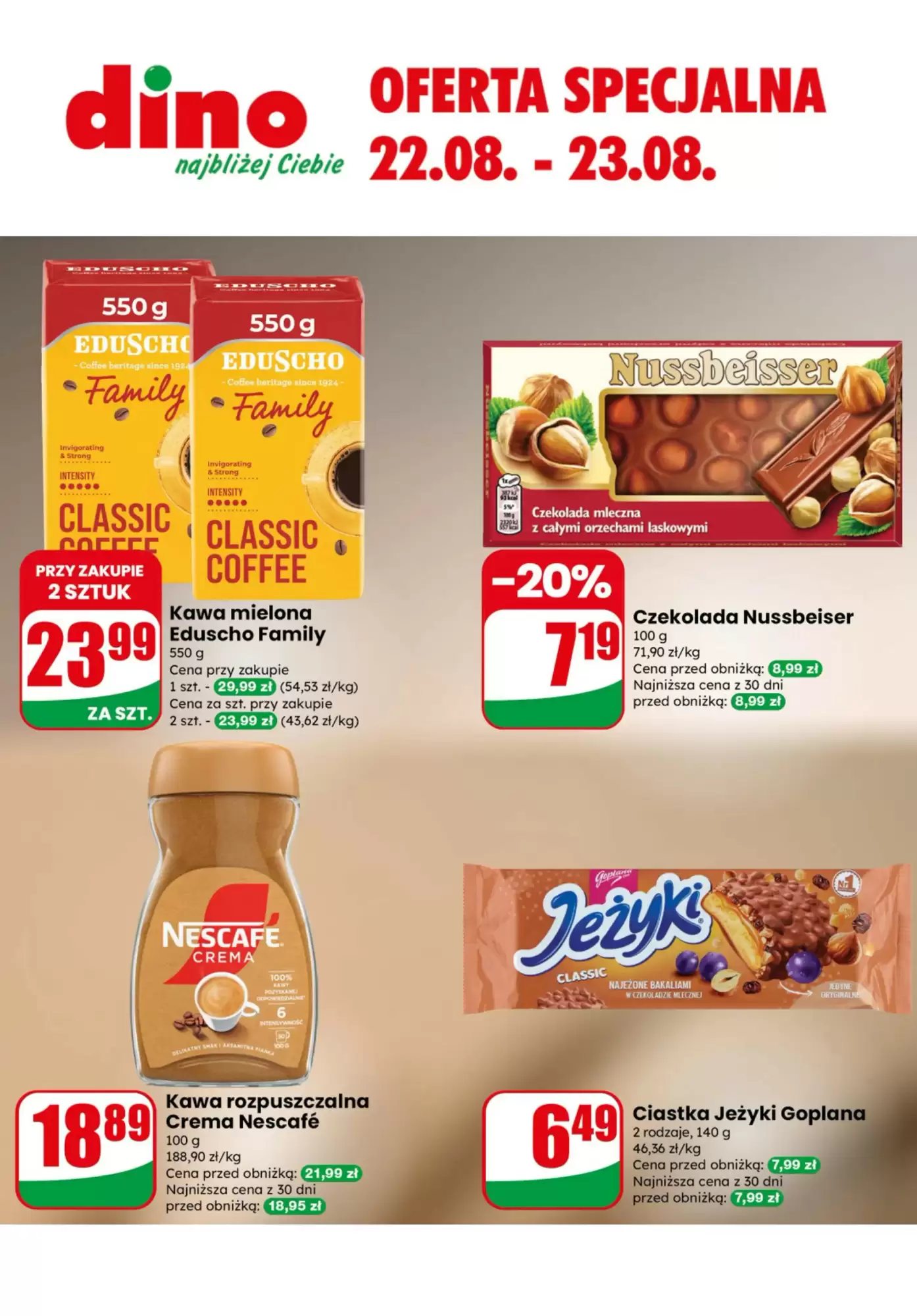 Gazetka Dino od 22.08.2025 do 23.08.2025