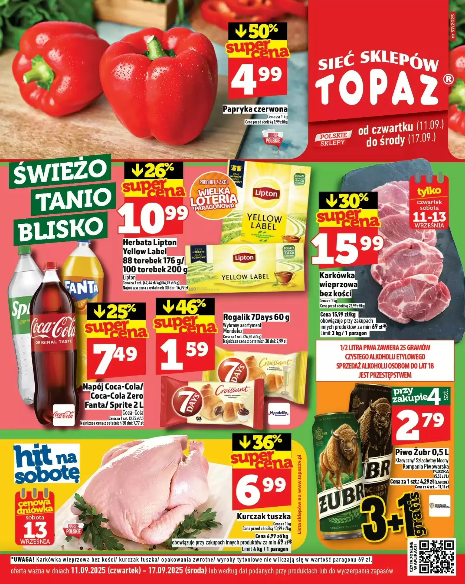 Gazetka Topaz od 11.09.2025 do 17.09.2025