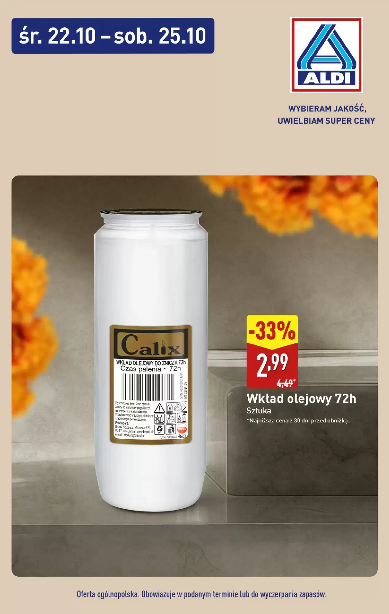 Gazetka Aldi od 22.10.2025 do 25.10.2025