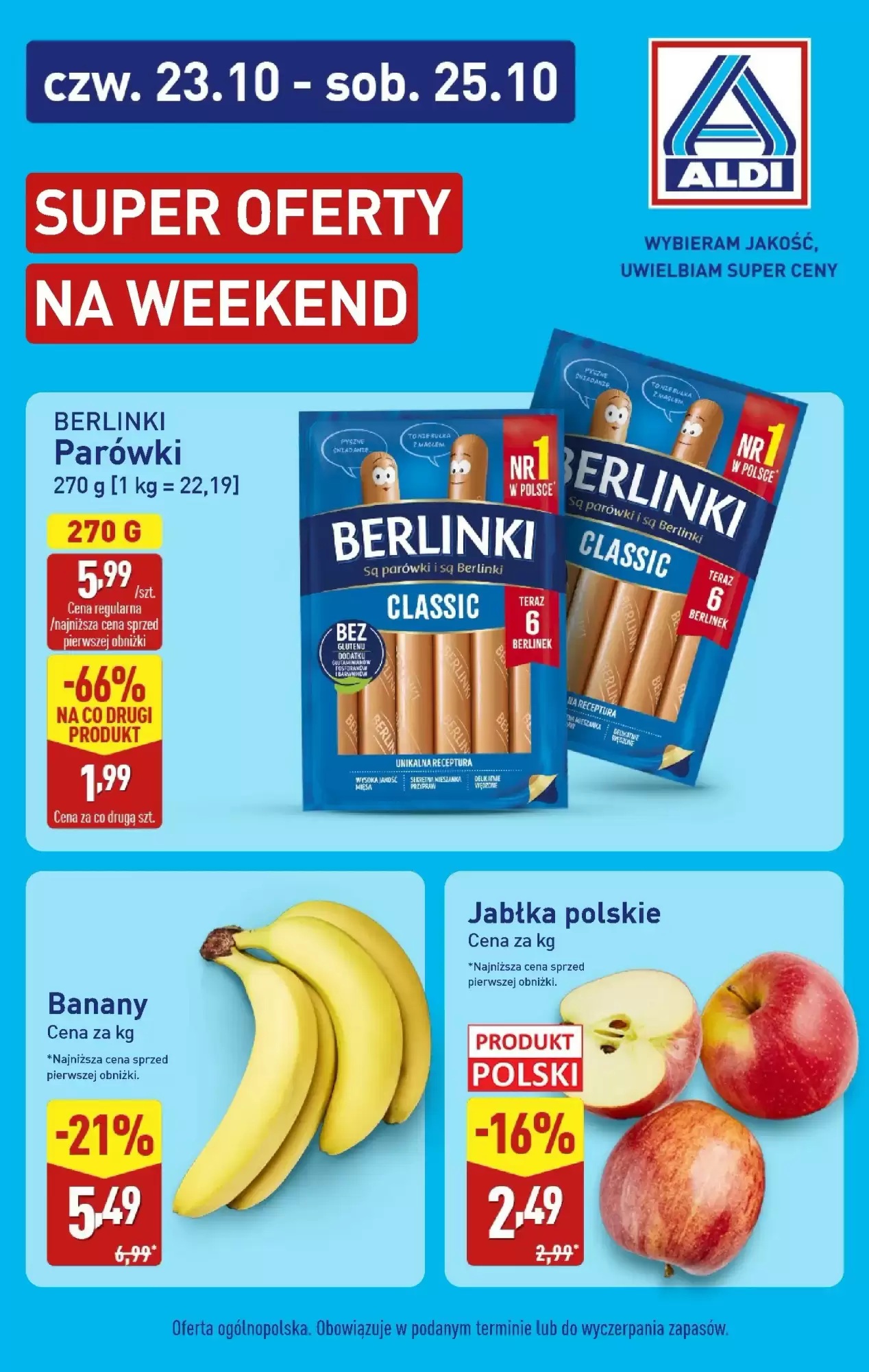 Gazetka Aldi od 23.10.2025 do 25.10.2025