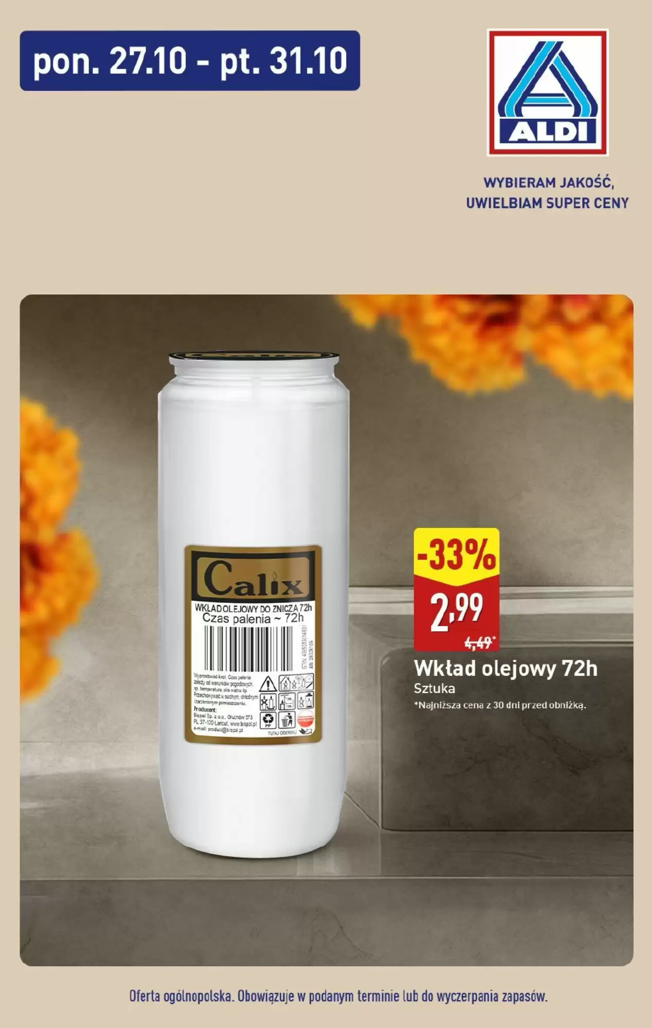 Gazetka Aldi od 27.10.2025 do 31.10.2025