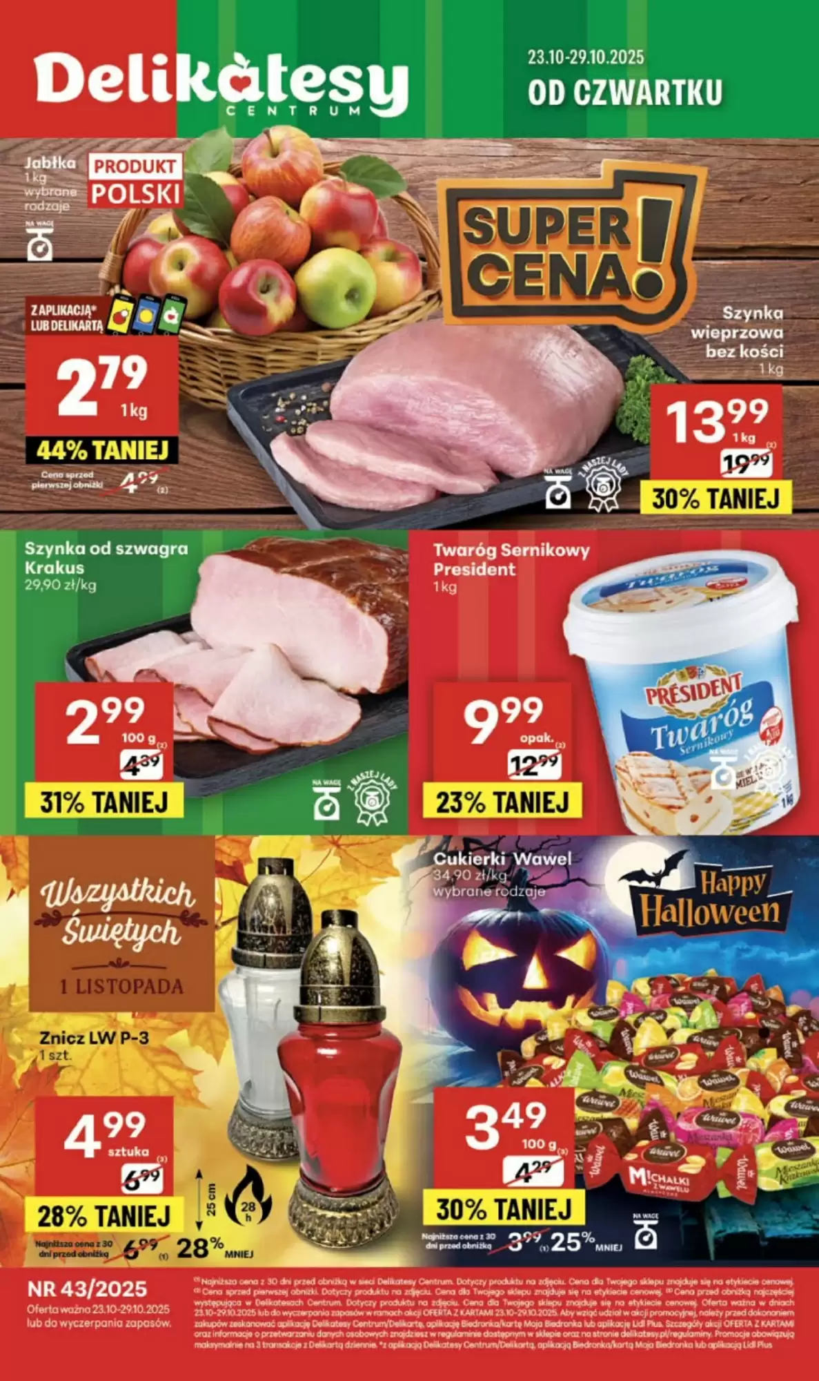 Gazetka Delikatesy Centrum od 23.10.2025 do 29.10.2025