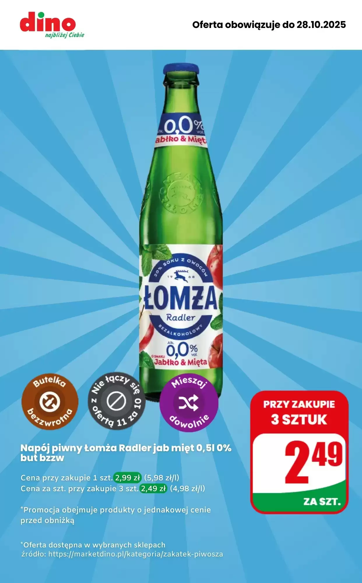 Gazetka Dino od 28.10.2025 do 28.10.2025