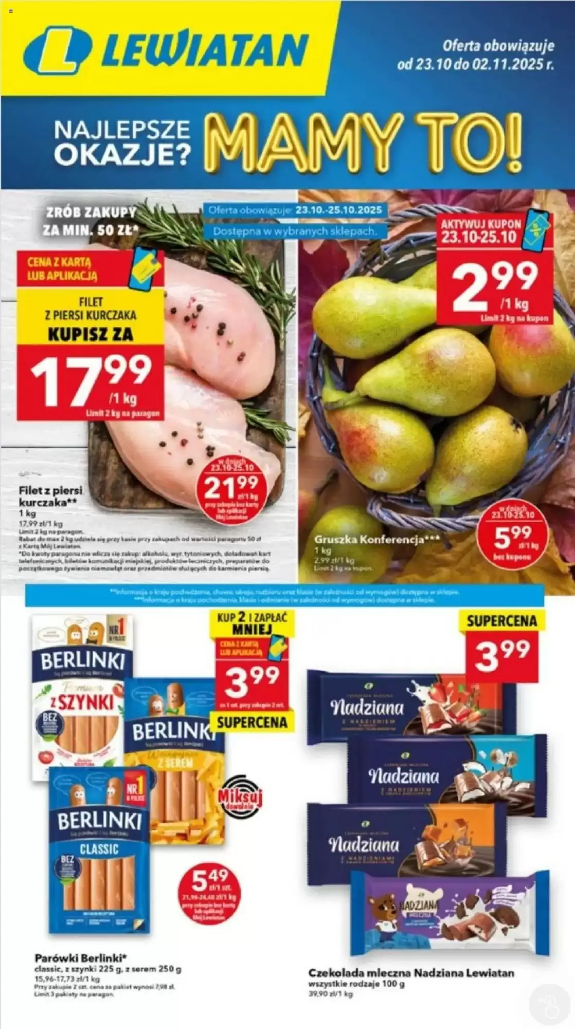 Gazetka Lewiatan od 23.10.2025 do 02.11.2025