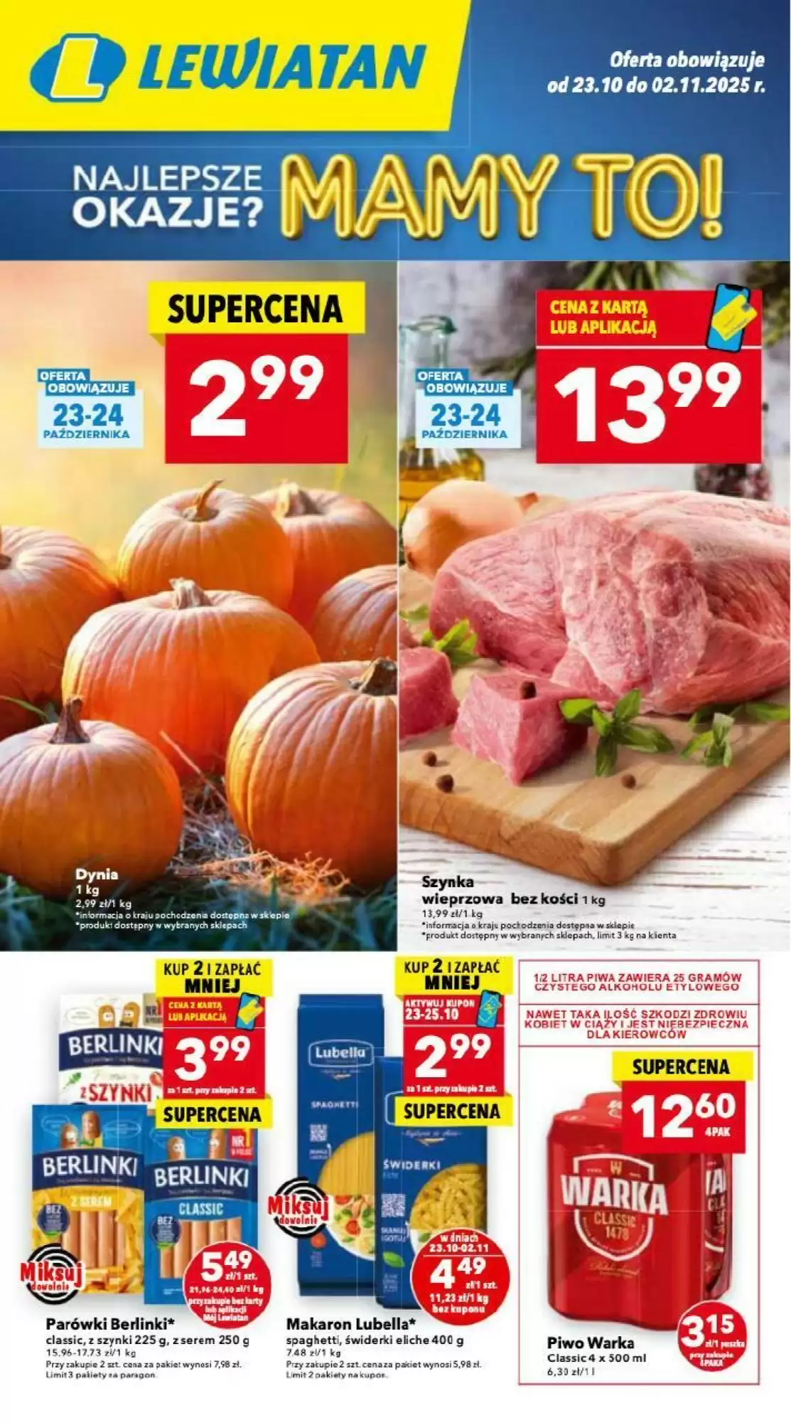 Gazetka Lewiatan od 23.10.2025 do 02.11.2025