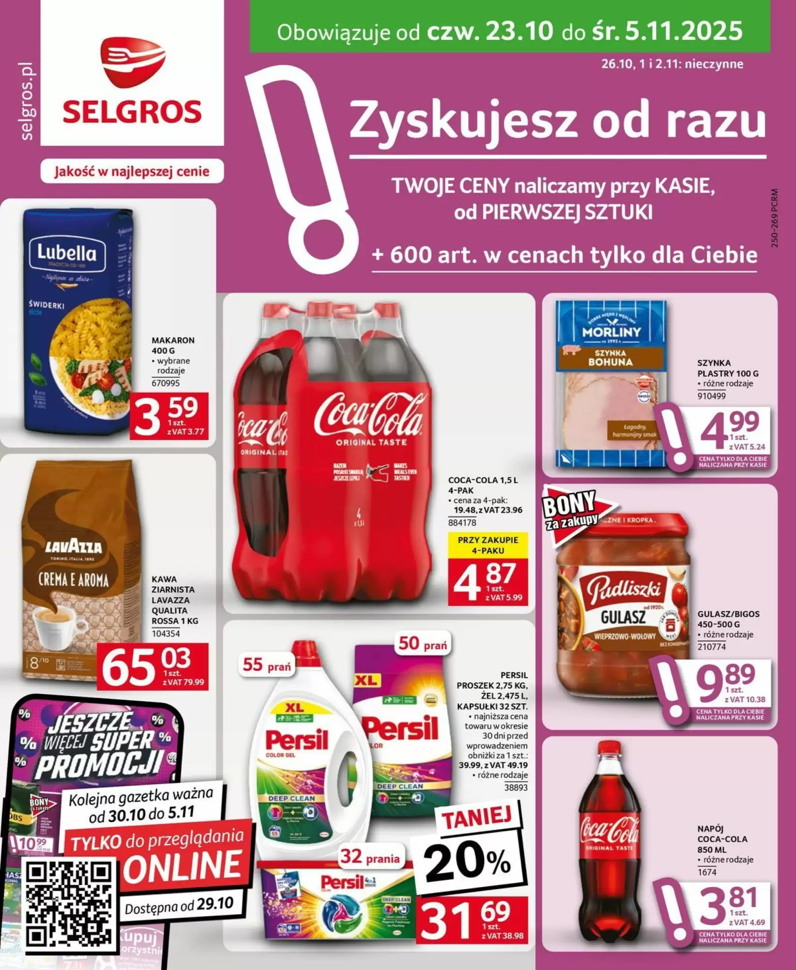 Gazetka Selgros od 23.10.2025 do 05.11.2025