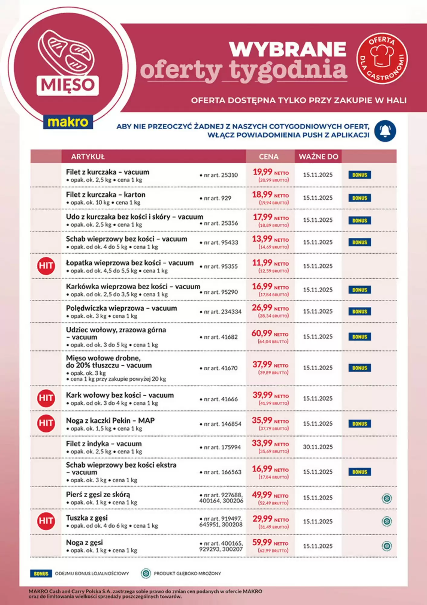 Gazetka Makro od 09.11.2025 do 15.11.2025