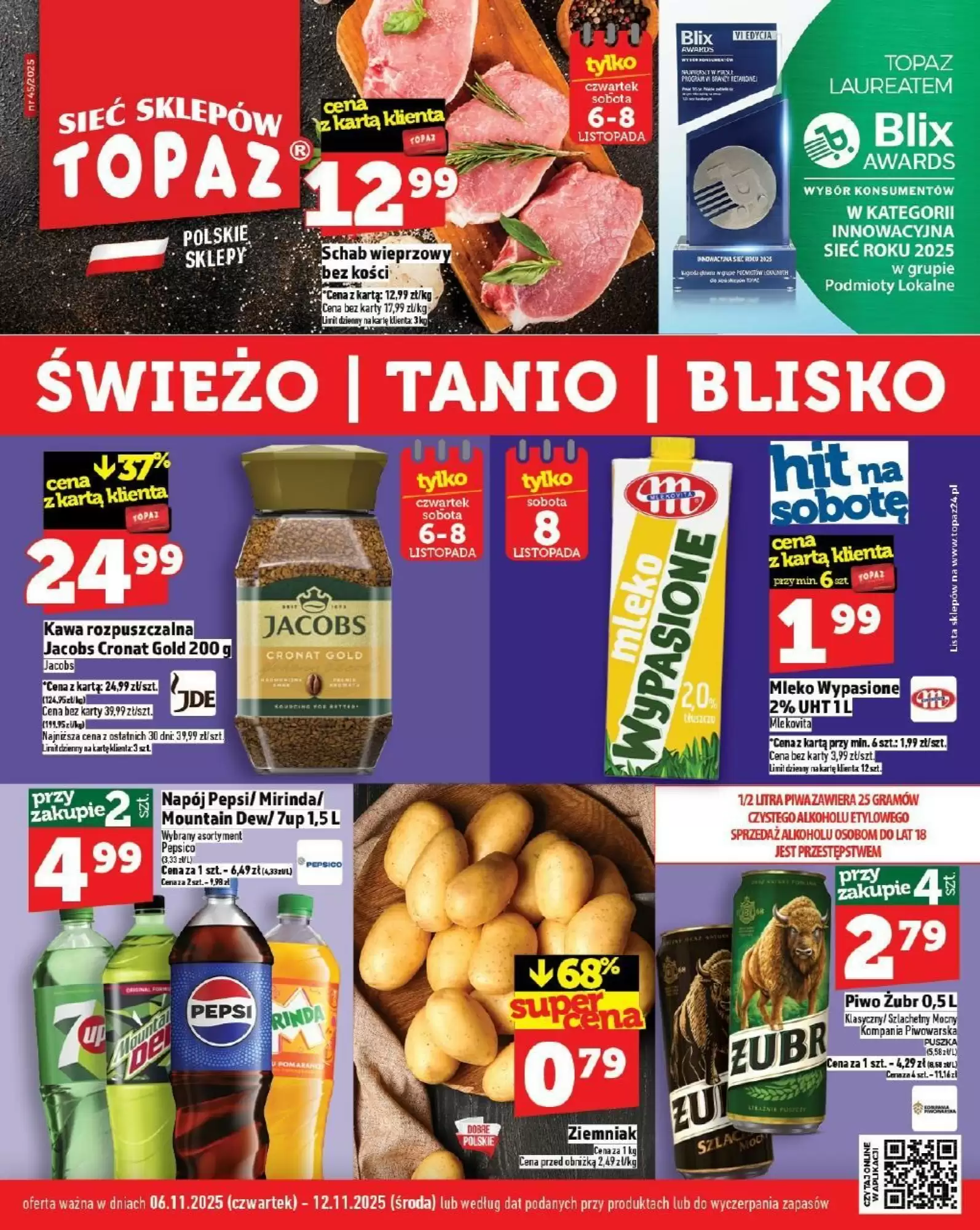 Gazetka Topaz od 06.11.2025 do 12.11.2025