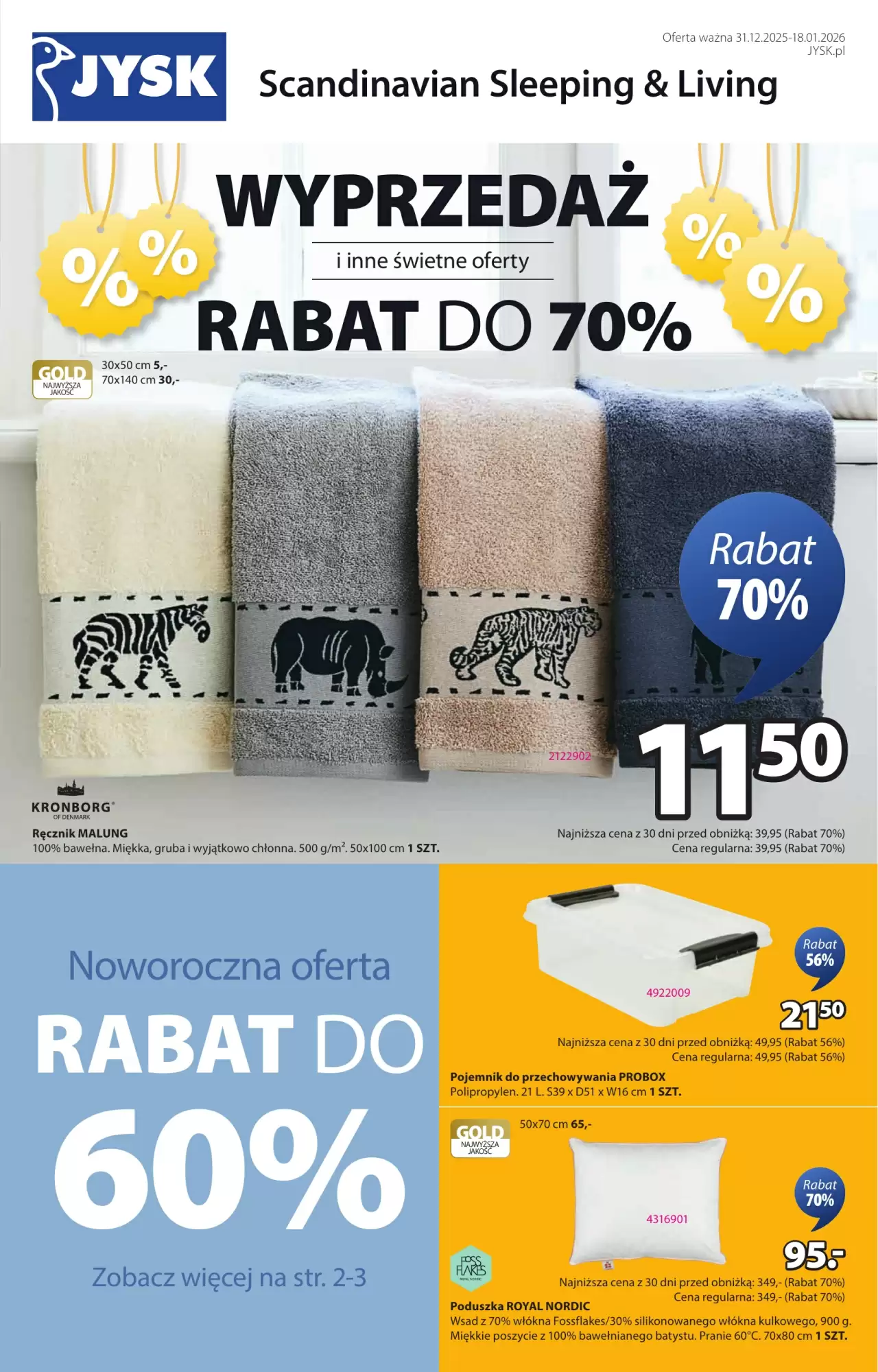 Gazetka Jysk od 31.12.2025 do 18.01.2026