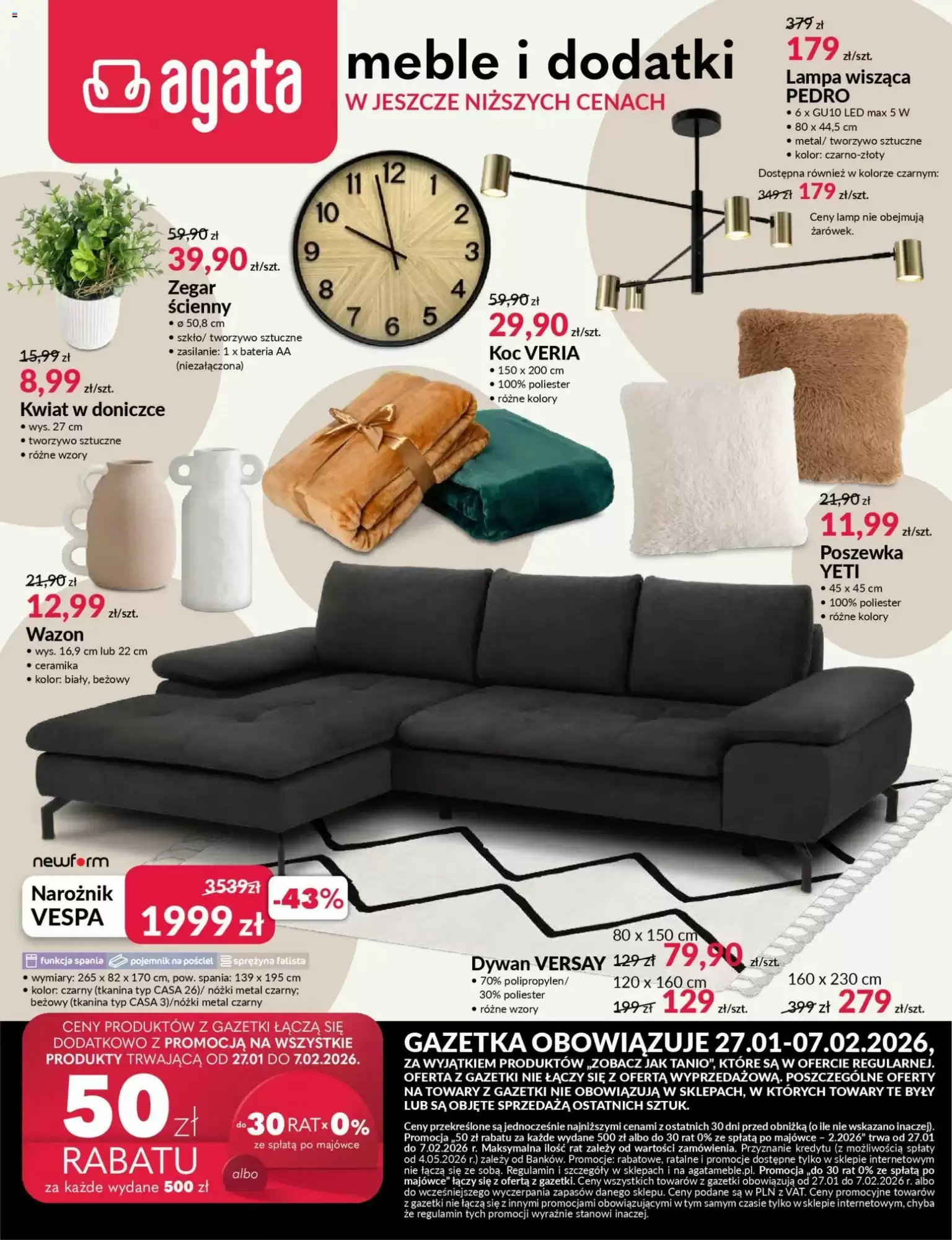 Gazetka Agata Meble od 27.01.2026 do 07.02.2026