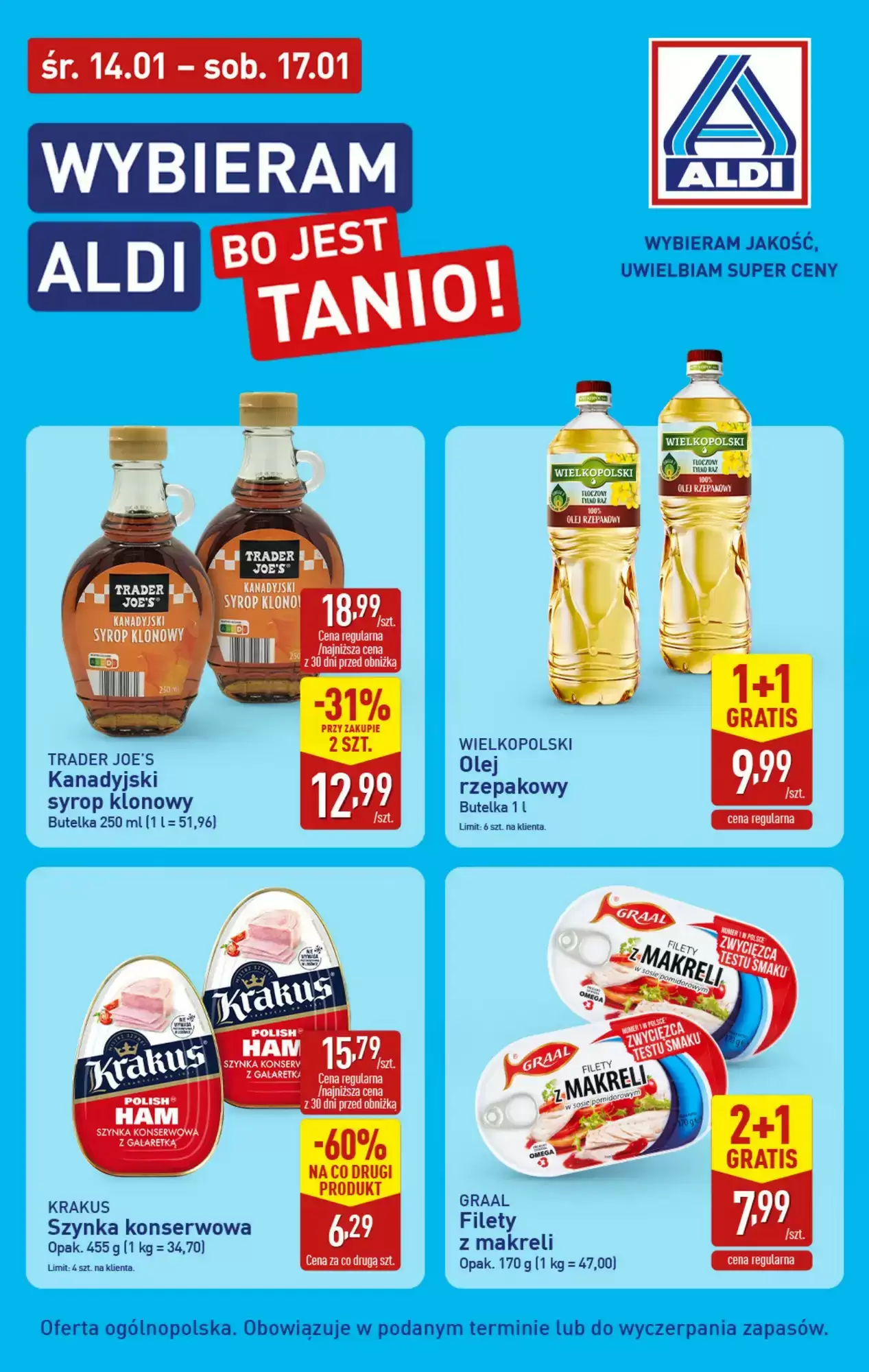 Gazetka Aldi od 14.01.2026 do 17.01.2026