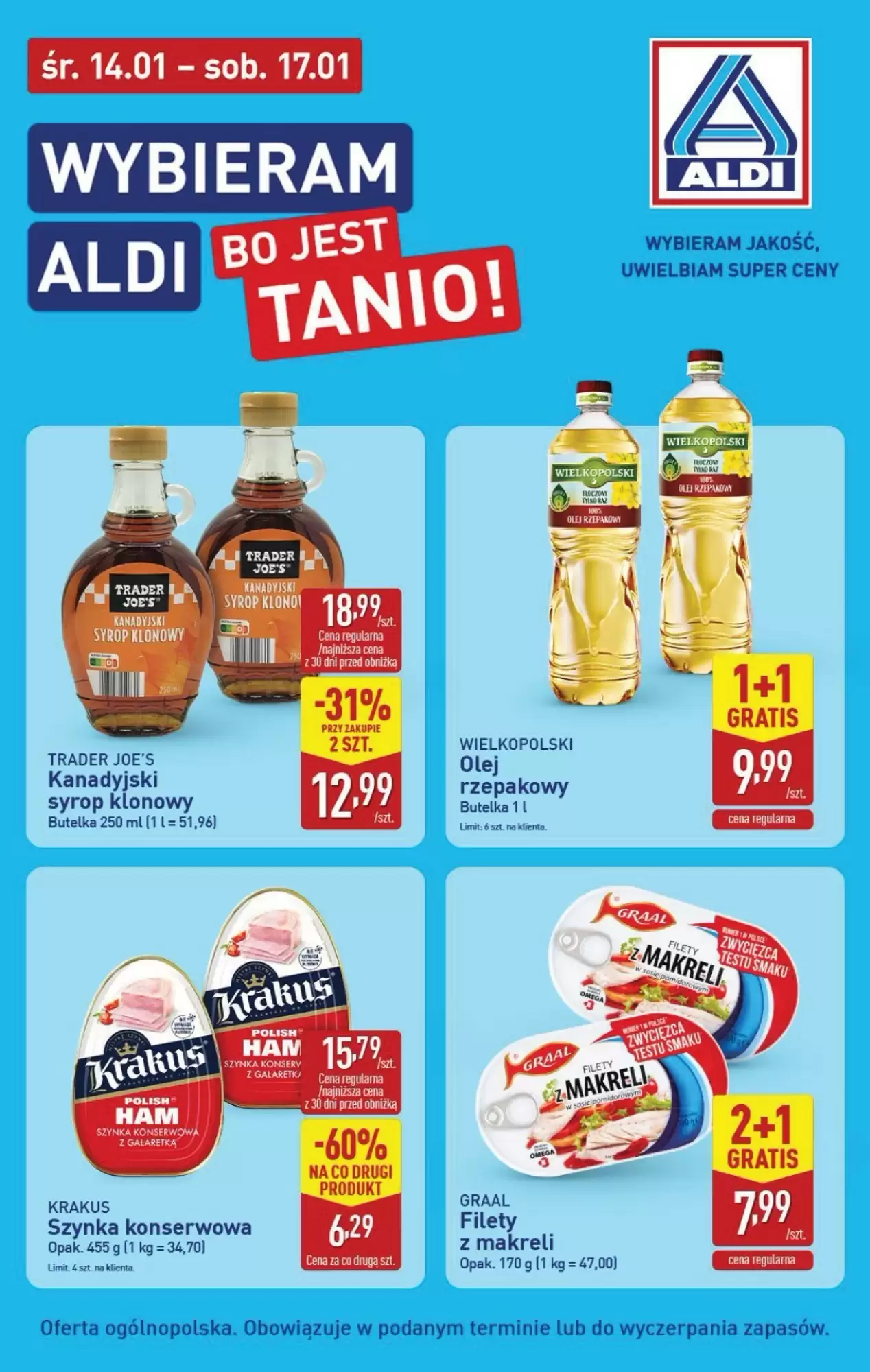 Gazetka Aldi od 14.01.2026 do 17.01.2026