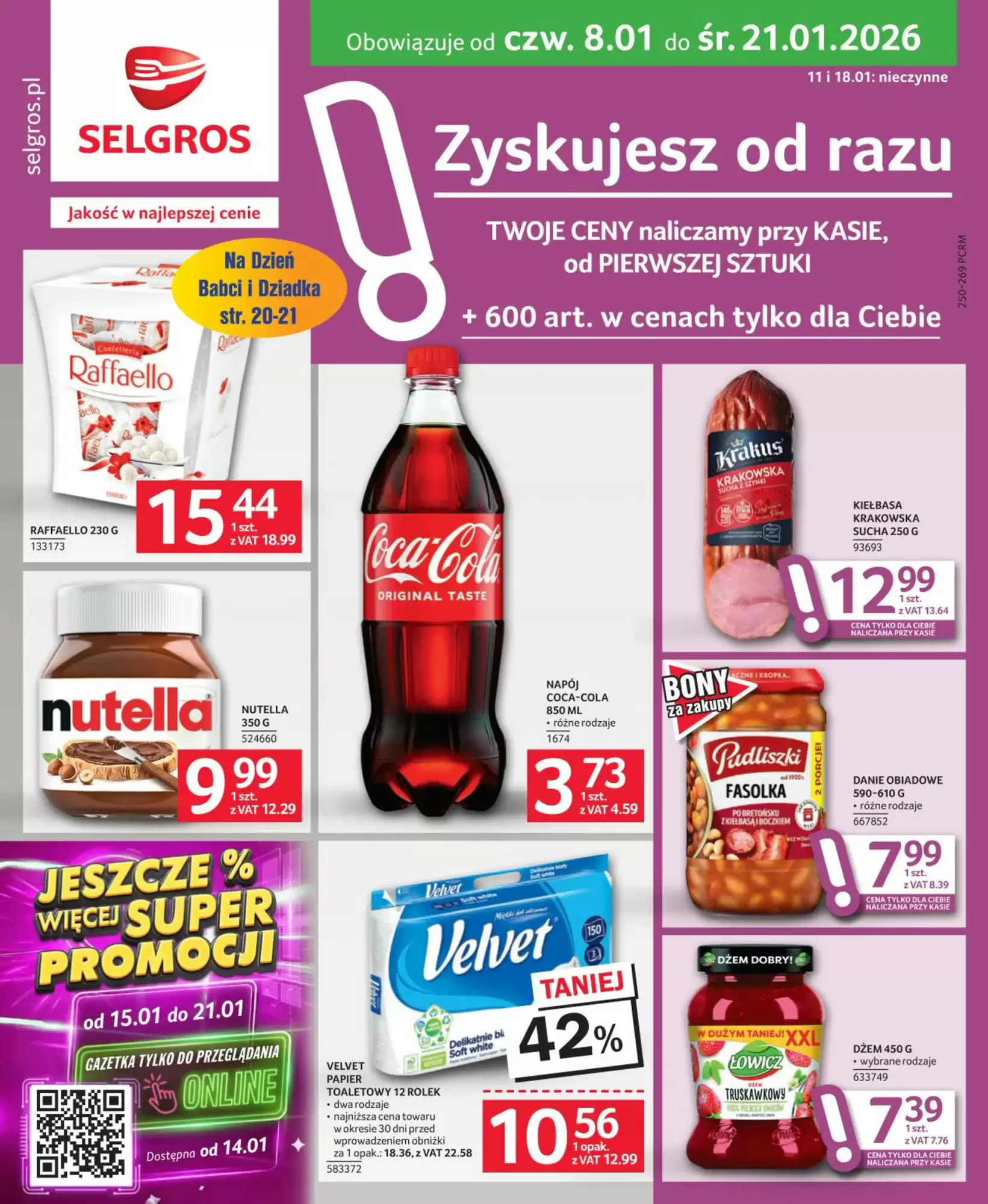 Gazetka Selgros od 08.01.2026 do 21.01.2026