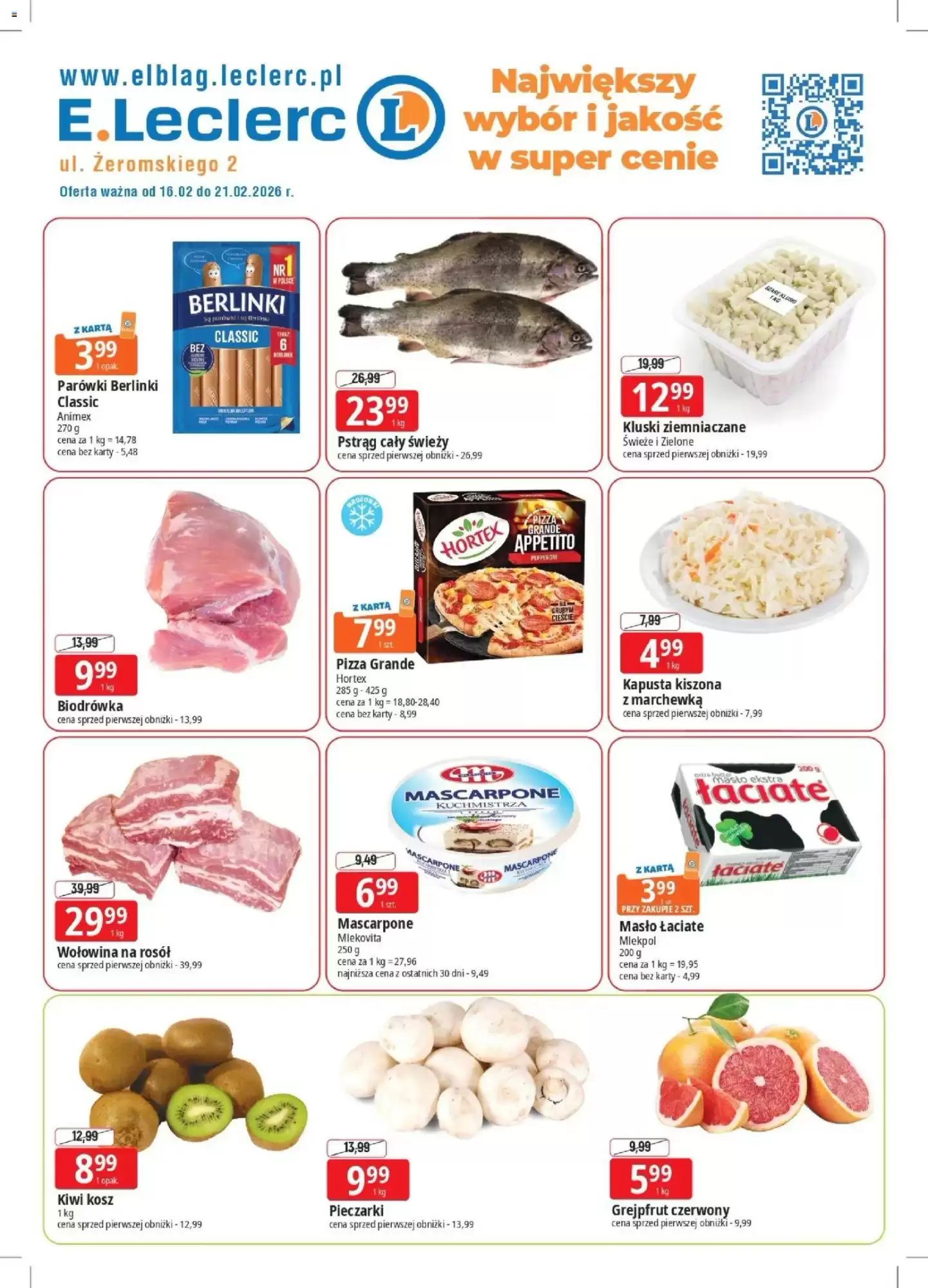 Gazetka E.Leclerc od 16.02.2026 do 21.02.2026