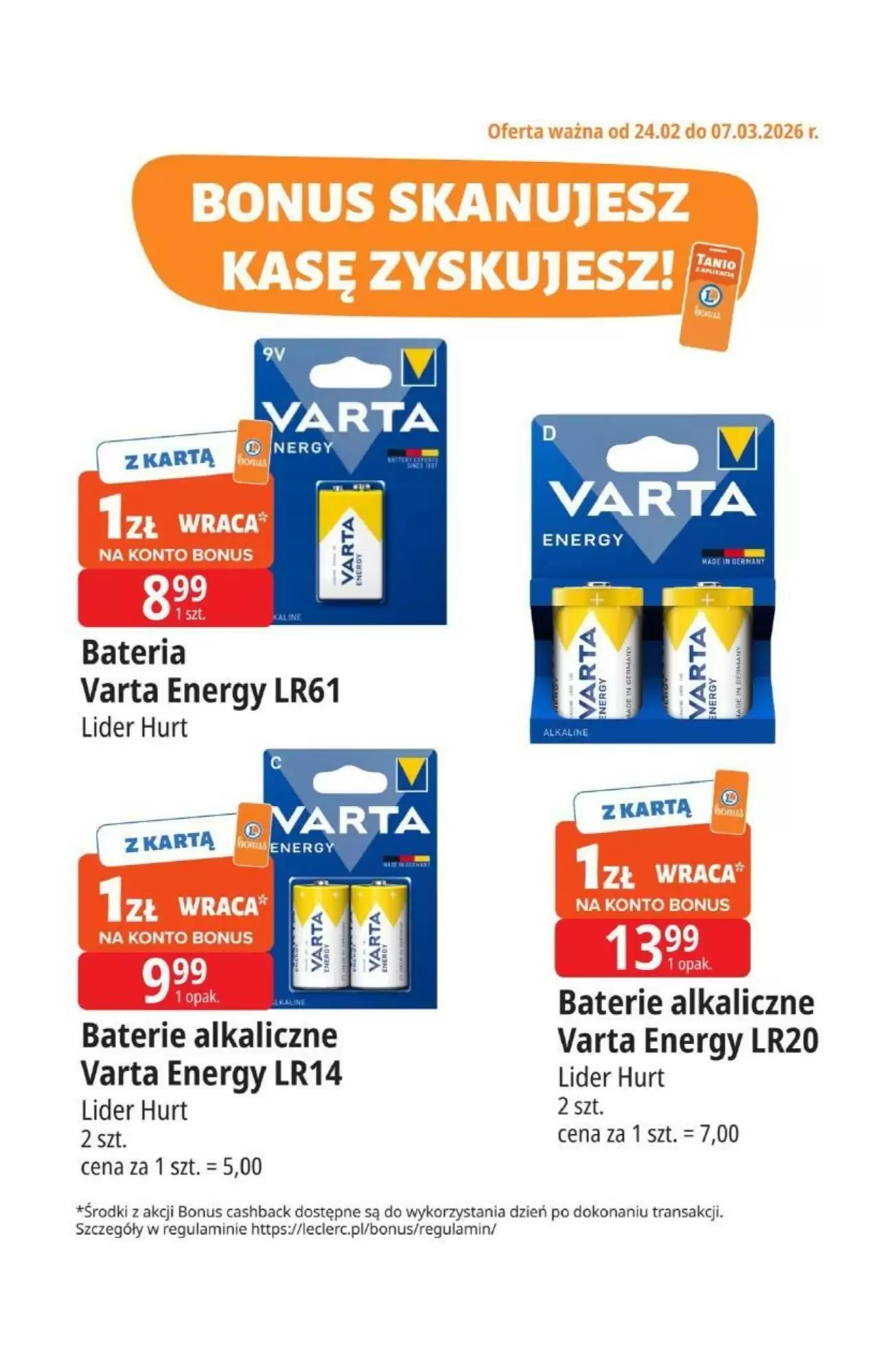 Gazetka E.Leclerc od 24.02.2026 do 07.03.2026