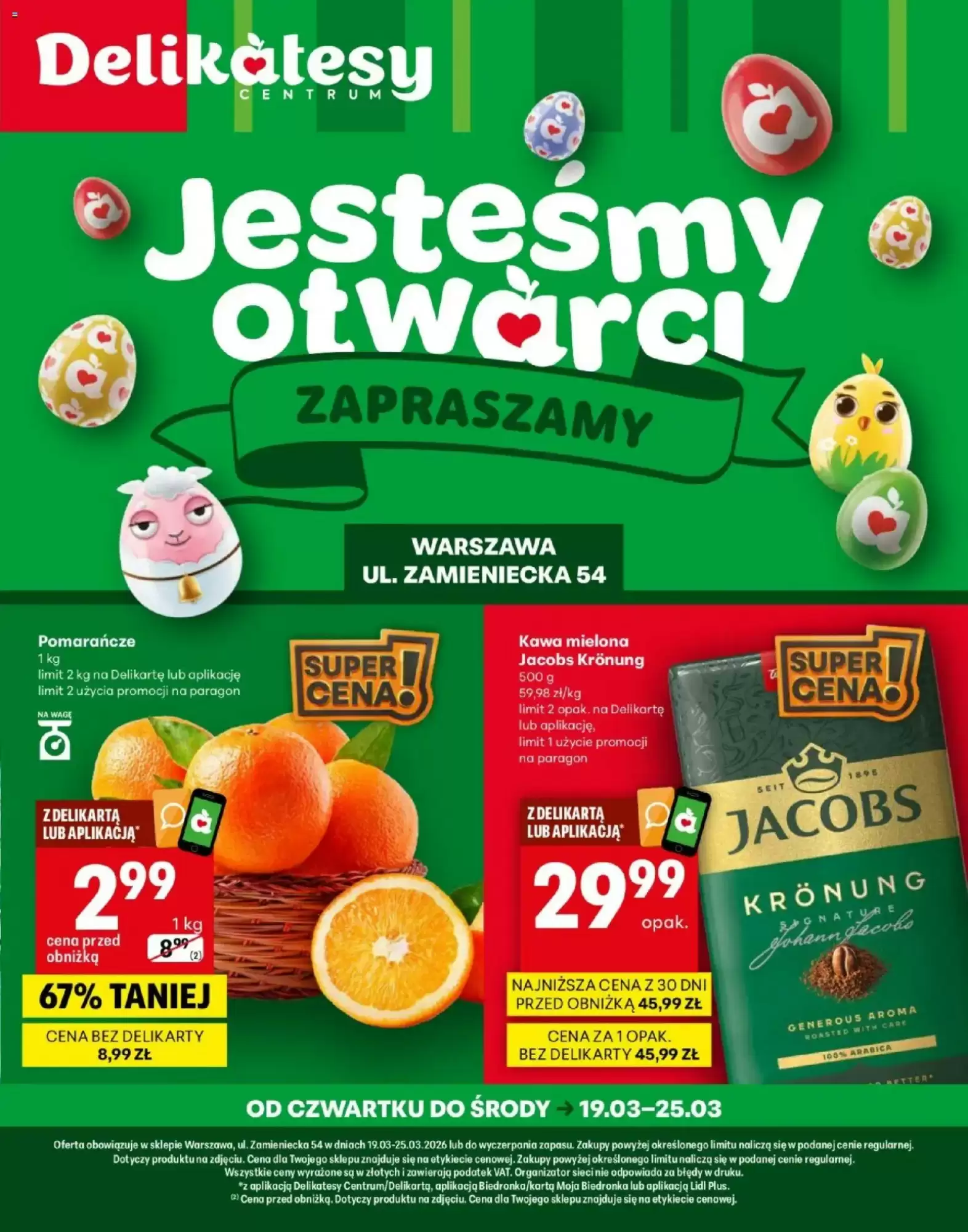 Gazetka Delikatesy Centrum od 19.03.2026 do 25.03.2026