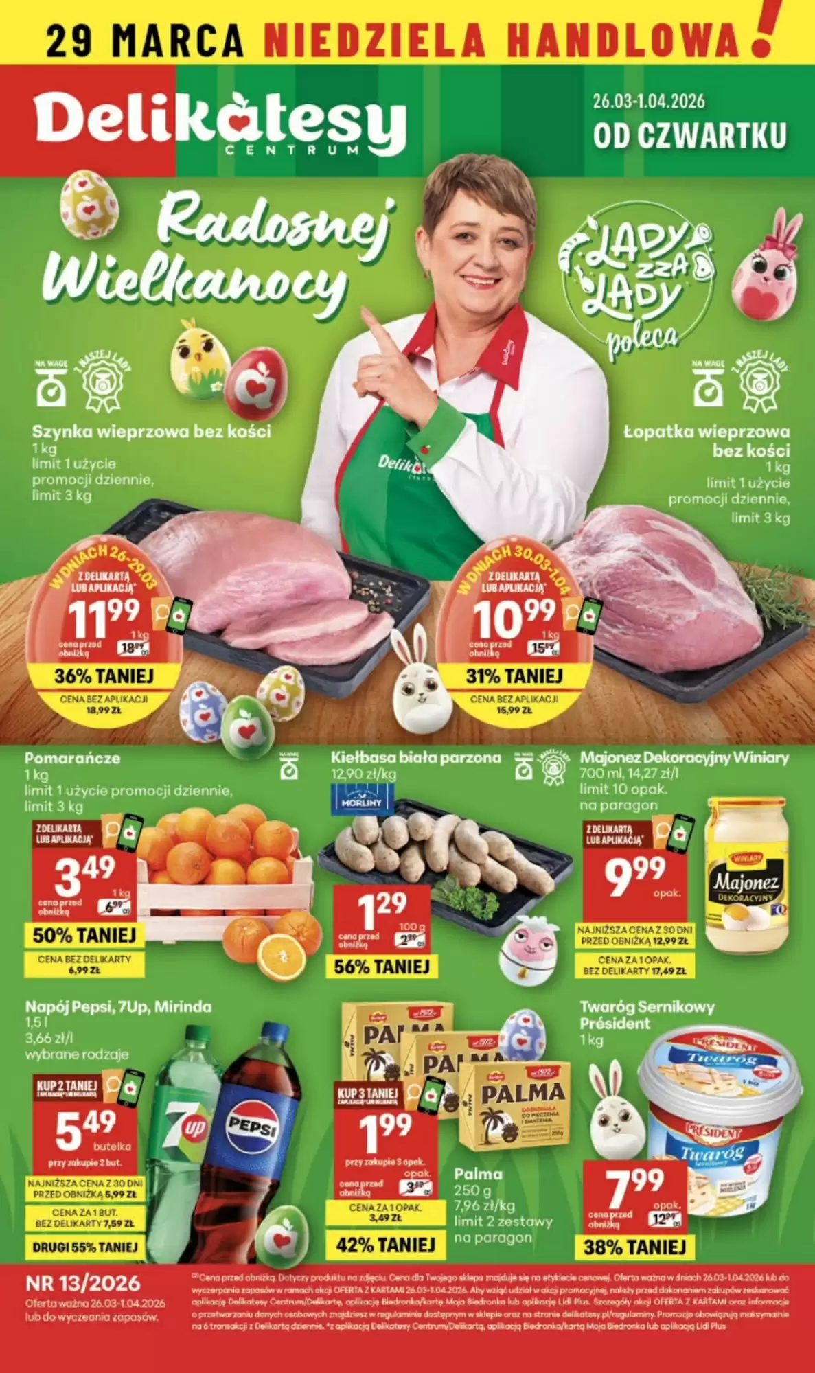Gazetka Delikatesy Centrum od 26.03.2026 do 01.04.2026