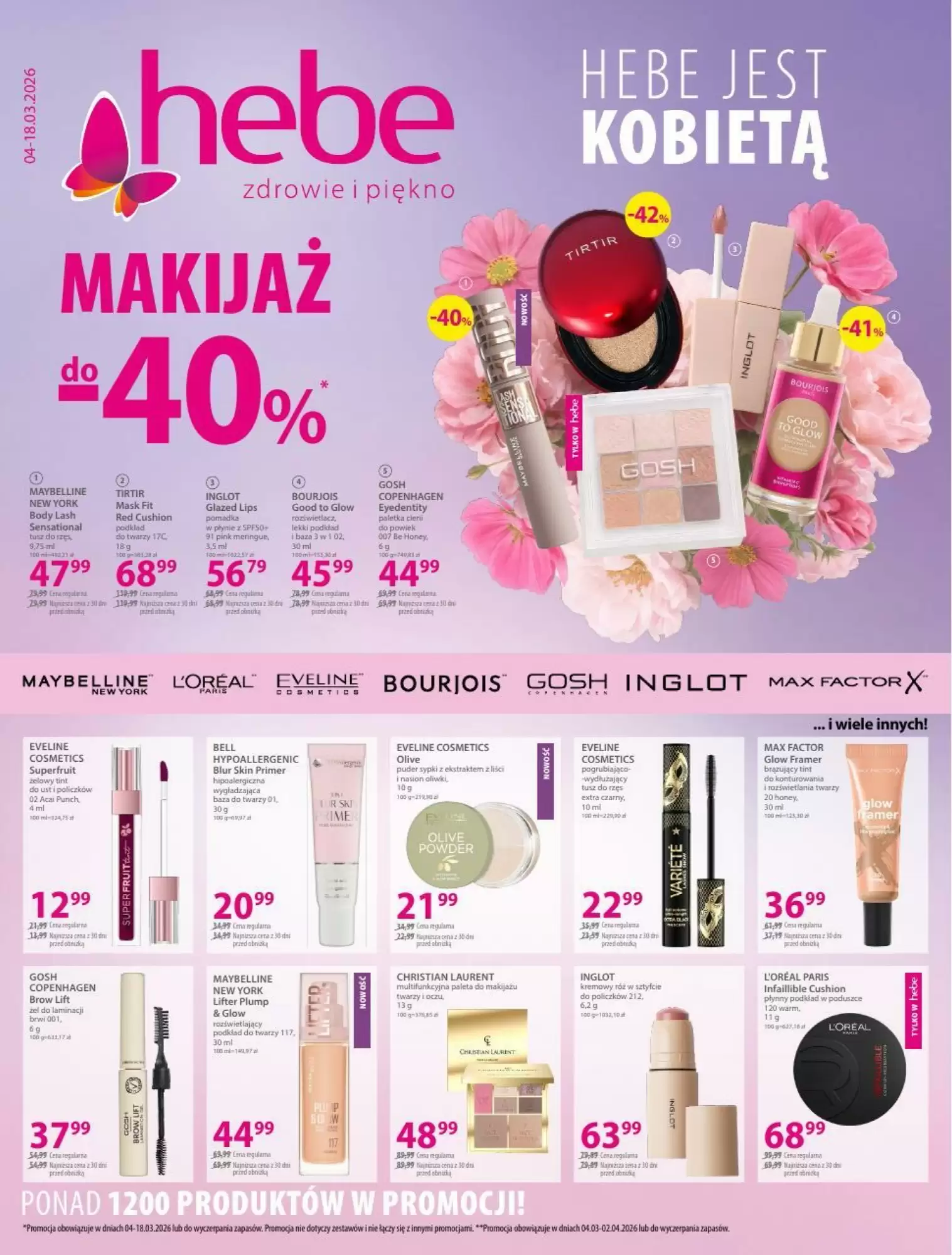 Gazetka Hebe od 04.03.2026 do 18.03.2026