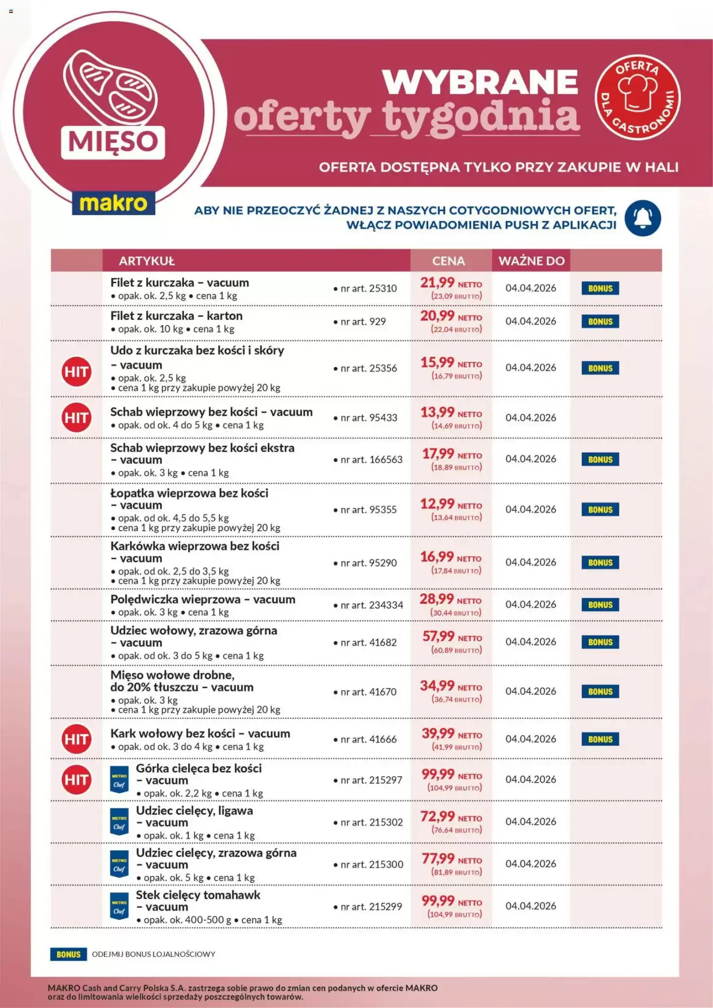 Gazetka Makro od 29.03.2026 do 04.04.2026