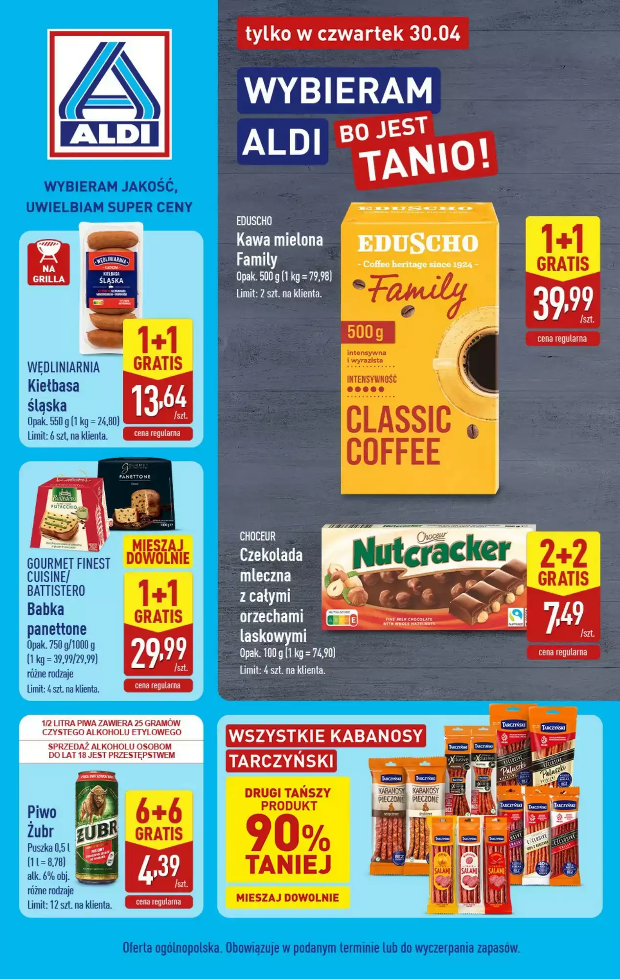 Gazetka Aldi od 30.04.2026 do 30.04.2026