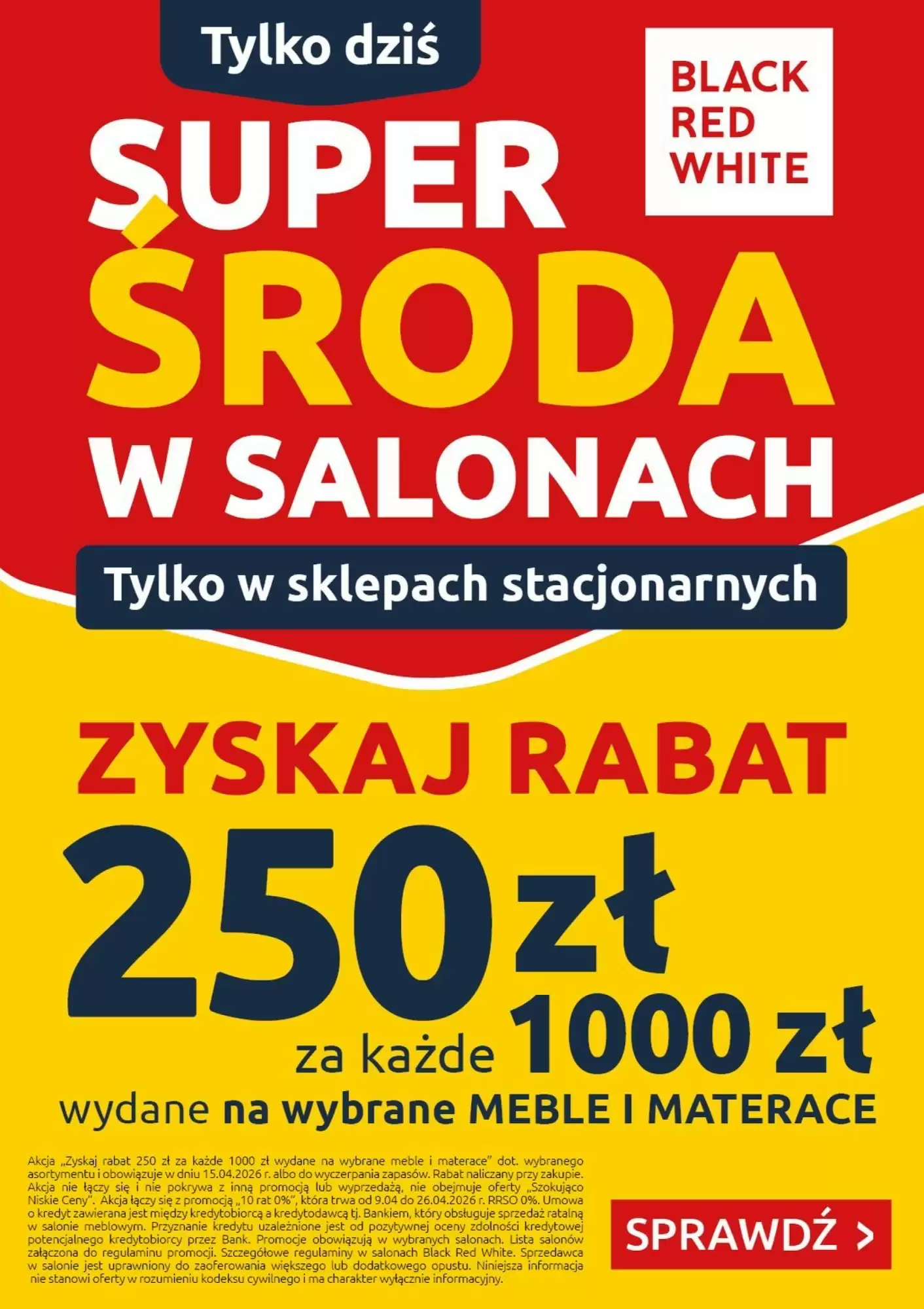 Gazetka Black Red White od 15.04.2026 do 15.04.2026