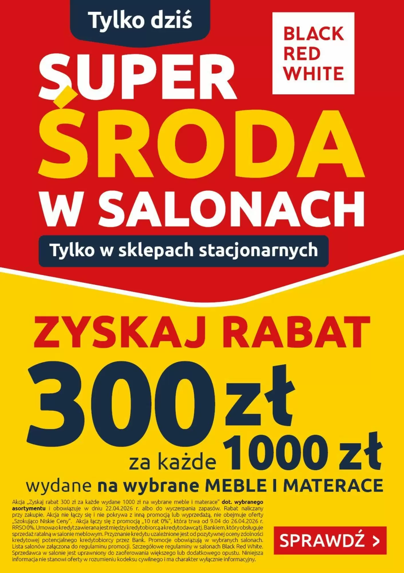 Gazetka Black Red White od 22.04.2026 do 22.04.2026