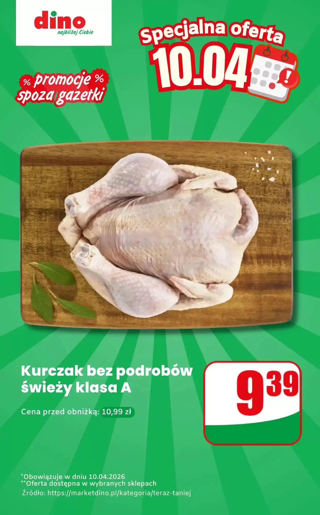 Gazetka Dino od 10.04.2026 do 10.04.2026