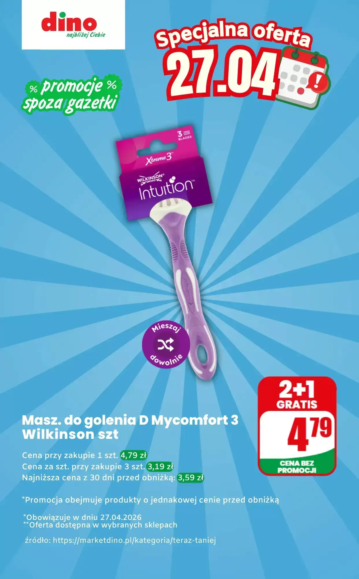 Gazetka Dino od 27.04.2026 do 27.04.2026
